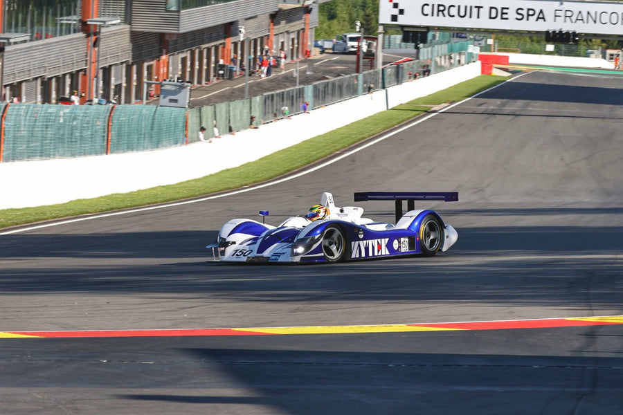 Zytek 04S sports prototype, car number 150, on track at Circuit de Spa Francorchamps