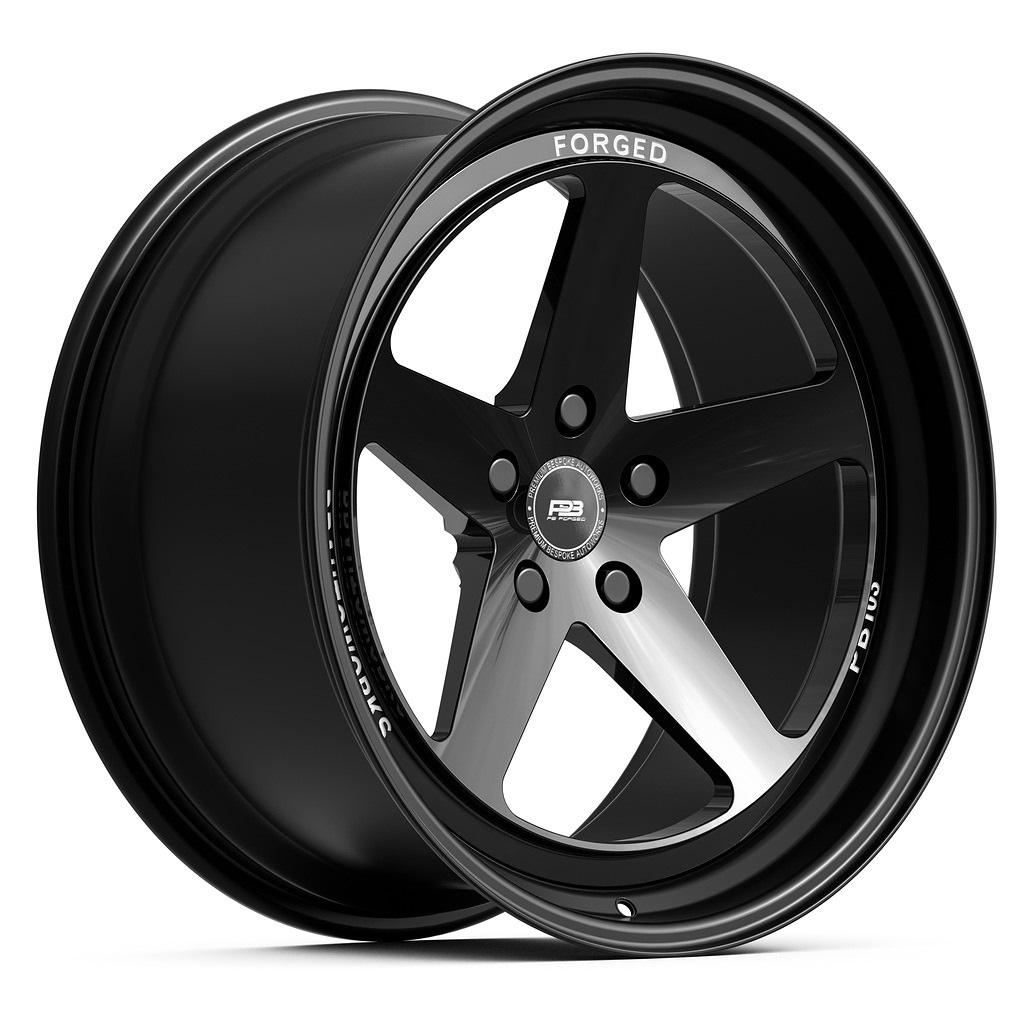 PB 103 forged wheel, 2-piece, front profile