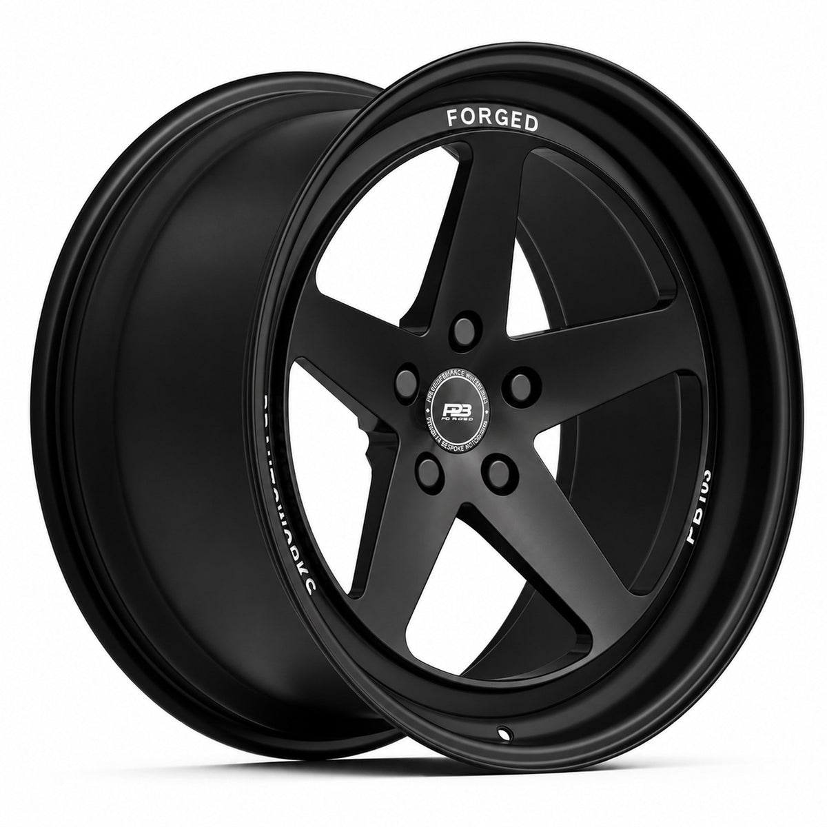 PB 103 forged wheel in satin black