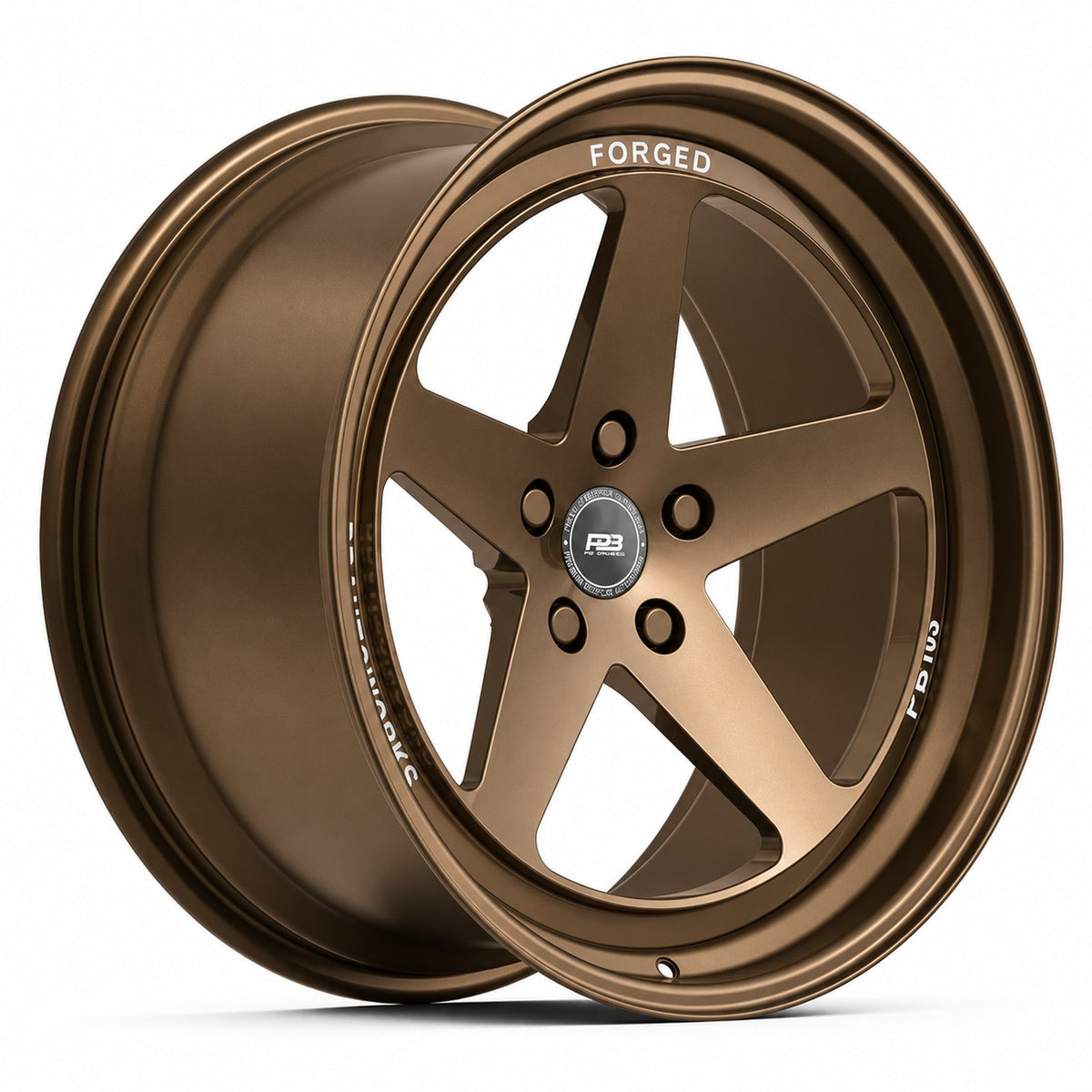 PB 103 forged wheel in satin bronze