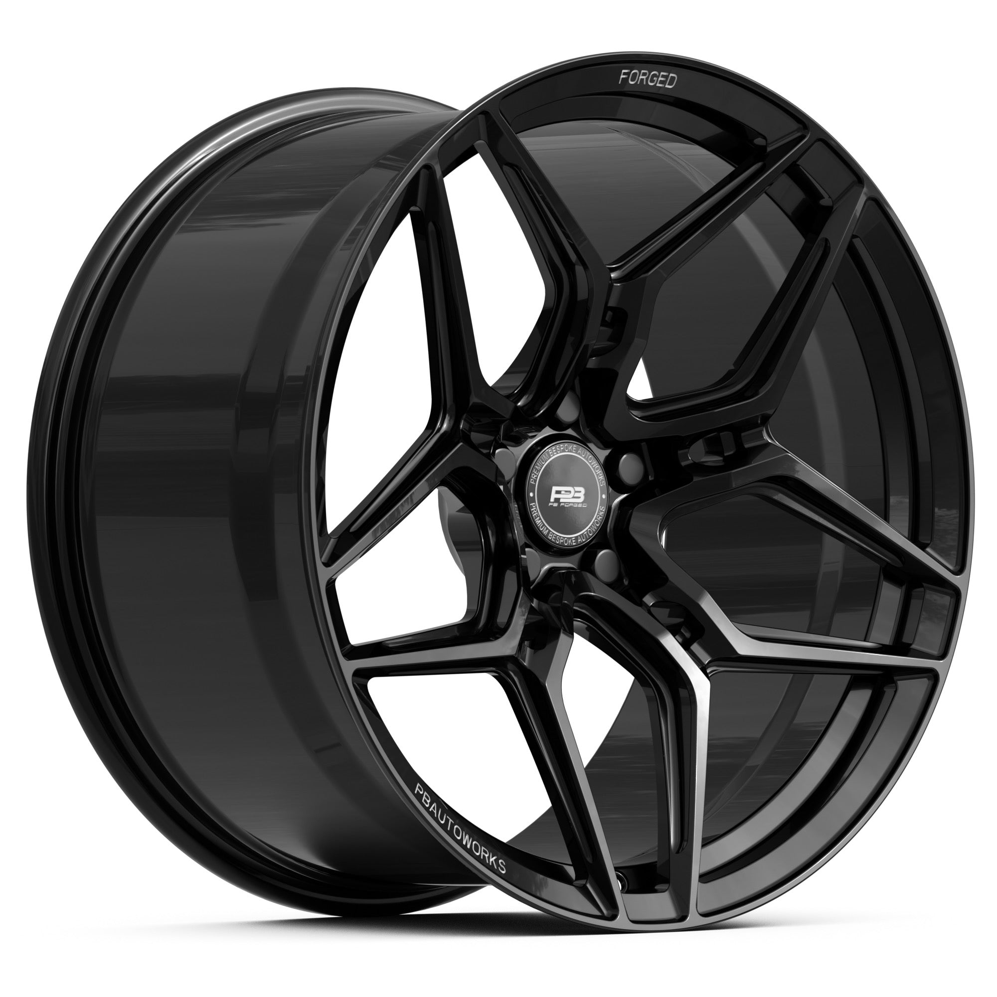PB 104 forged wheel, monoblock, 20"/21", fits BMW M3 G80, front profile