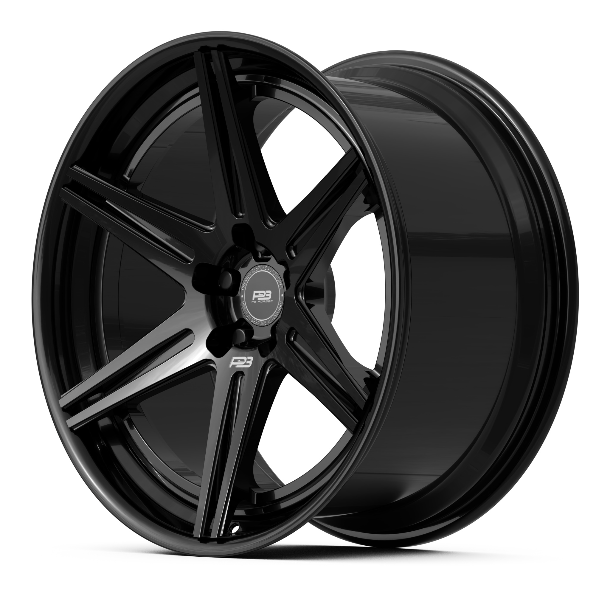 PB 105 forged wheel, 2-piece, side profile