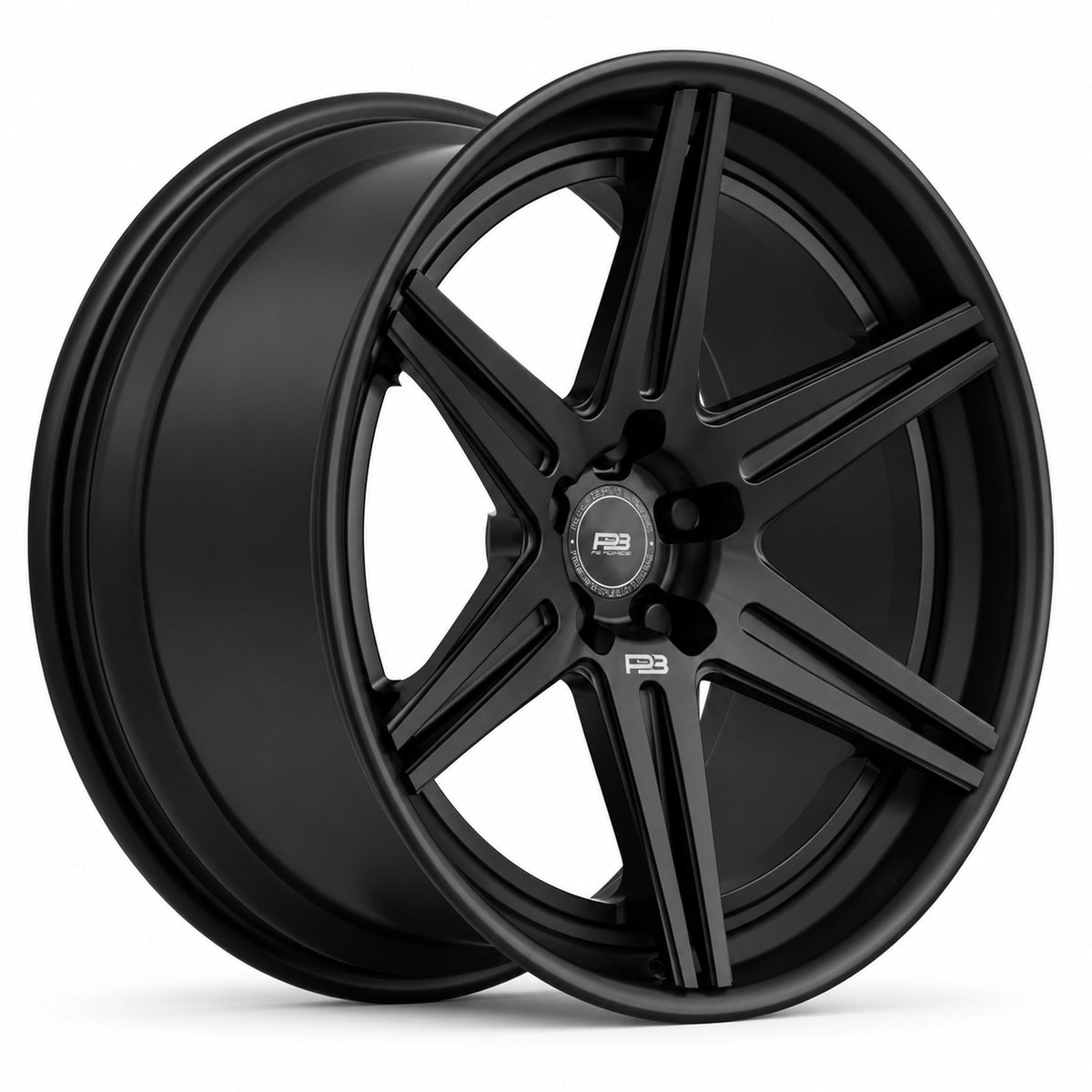 PB 105 forged wheel in satin black