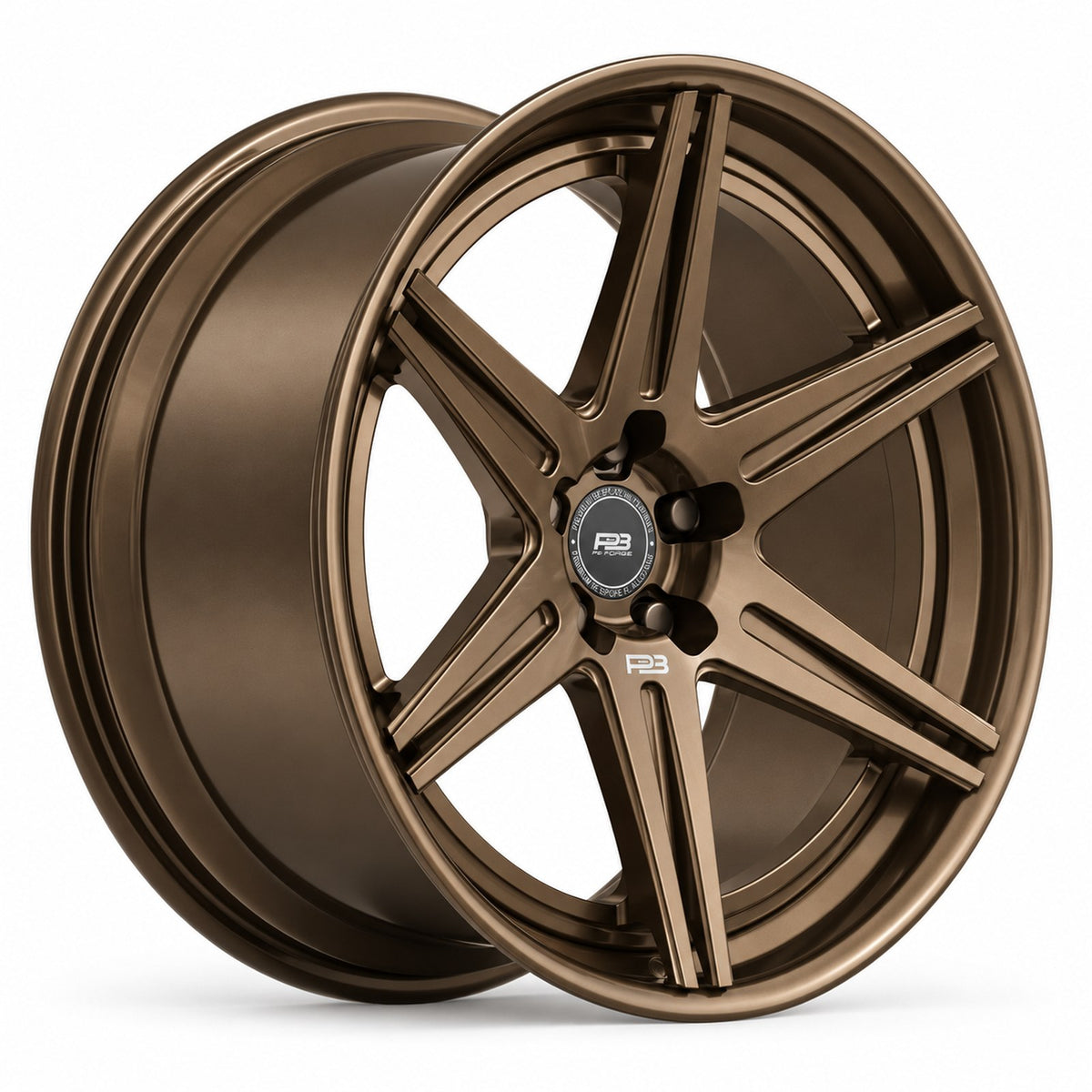 PB 105 forged wheel in satin bronze
