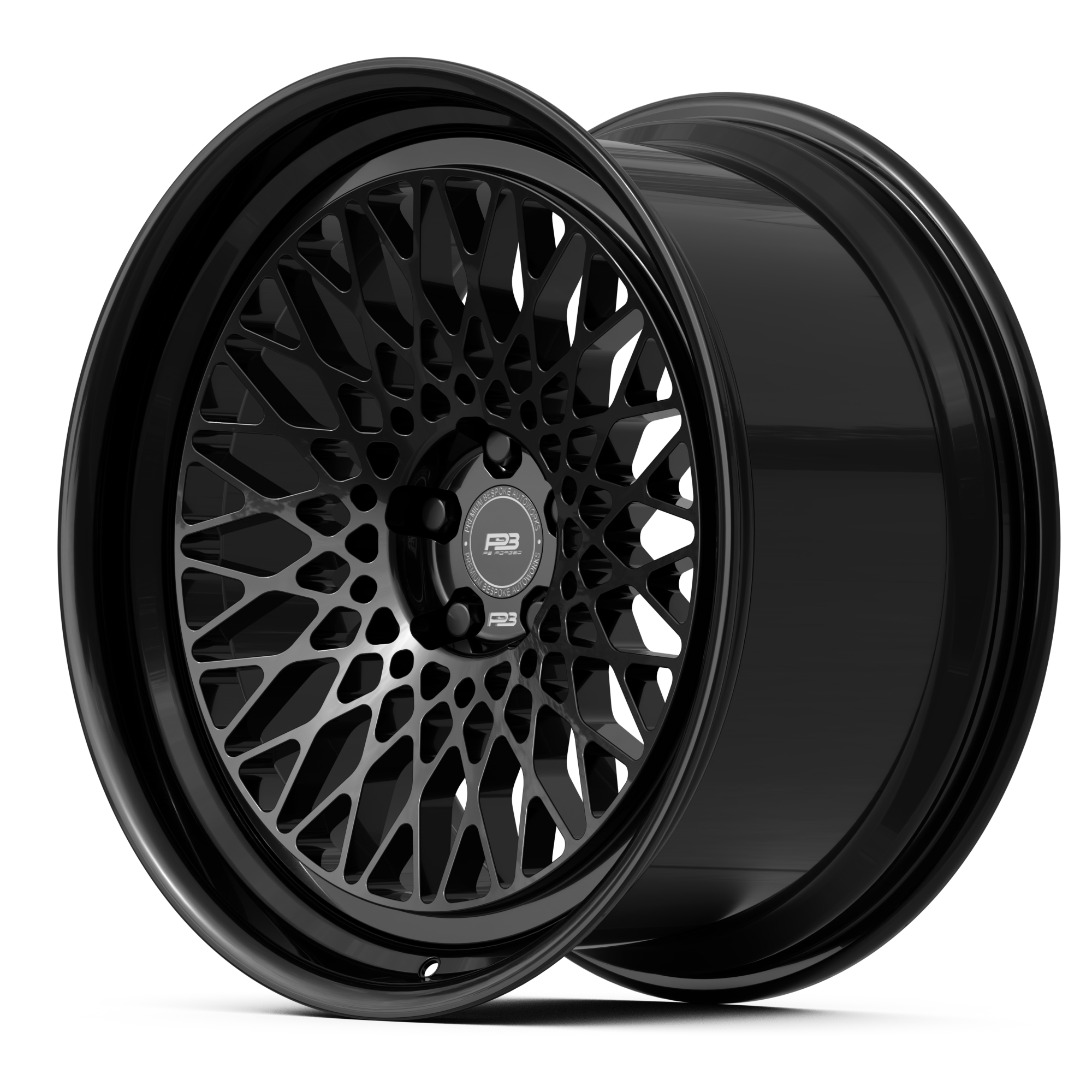 PB 106 forged wheel, 2-piece, side profile