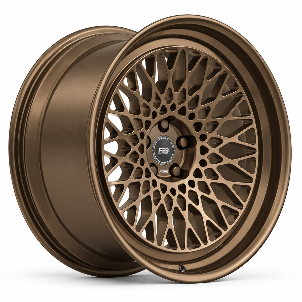 PB 106 forged wheel in satin bronze