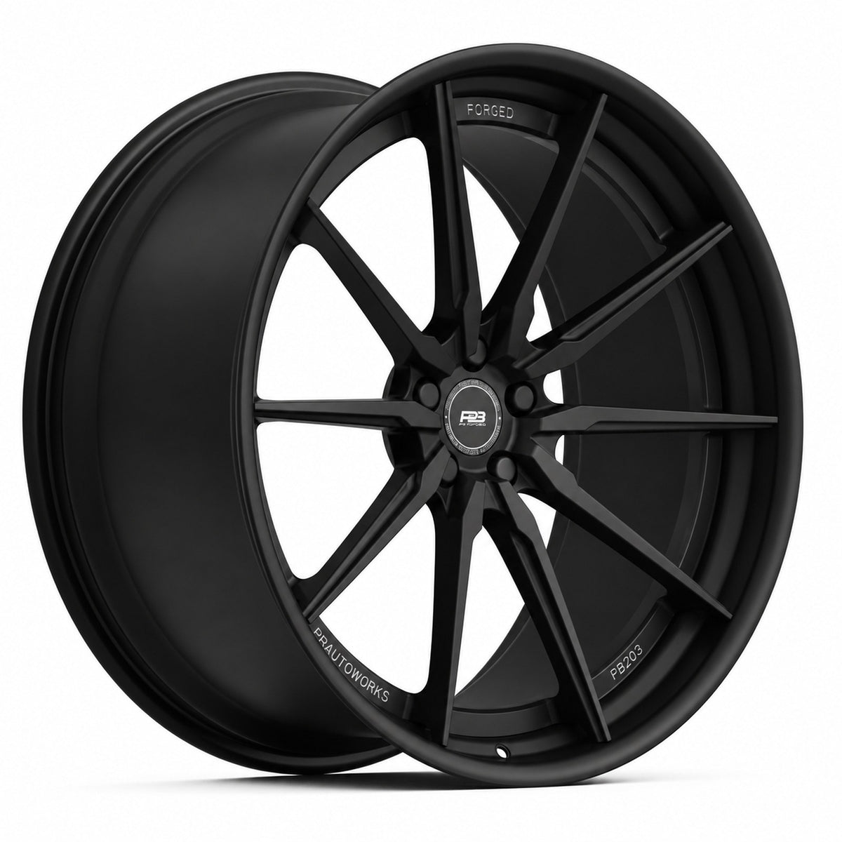 PB 203 forged wheel in satin black