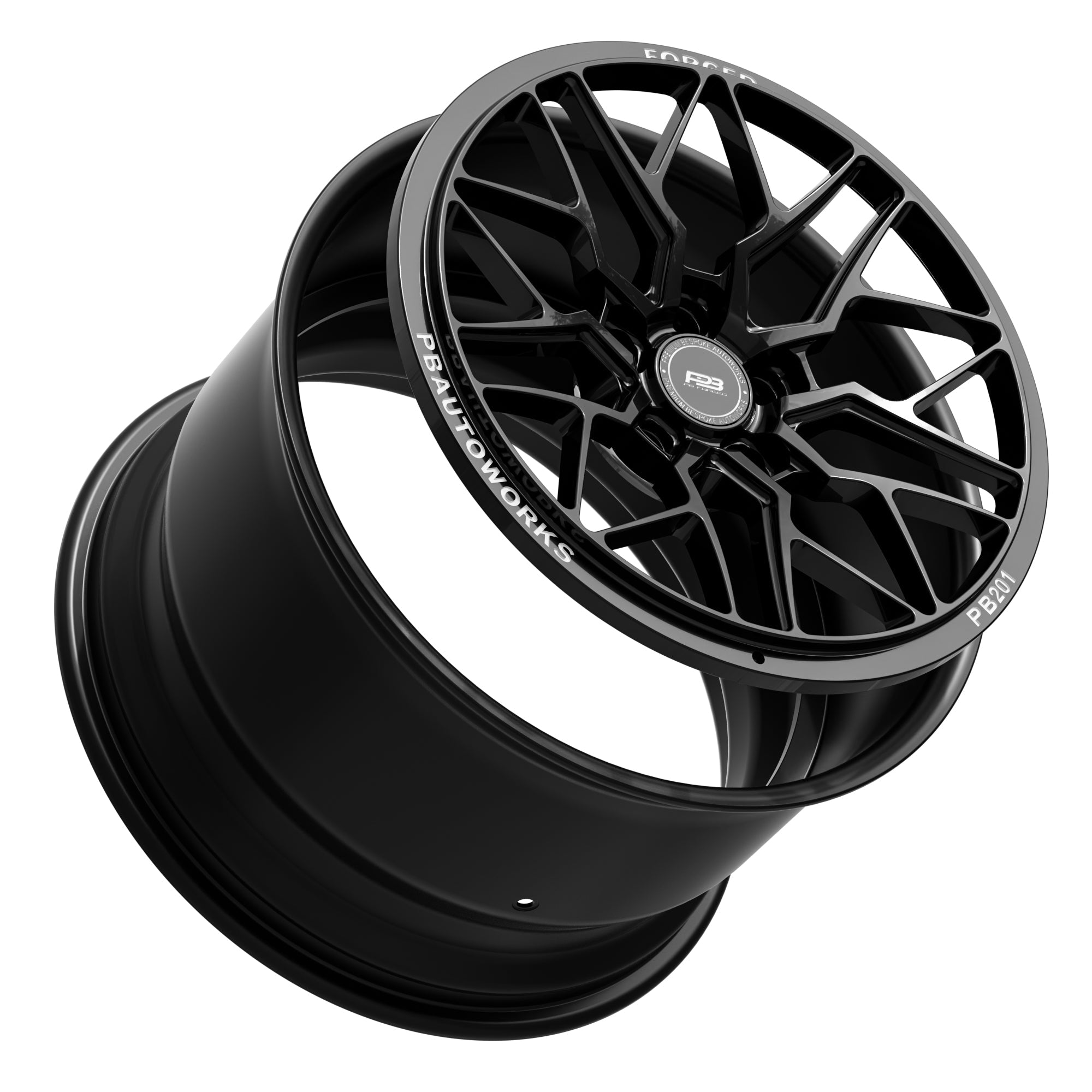 PB 301B forged wheel, 2-piece, tilt profile