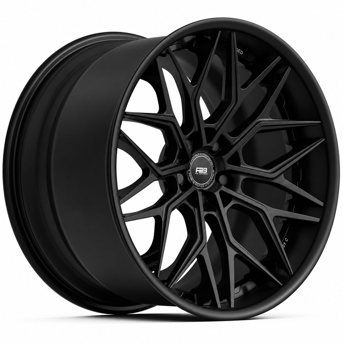 PB 501C forged wheel in satin black