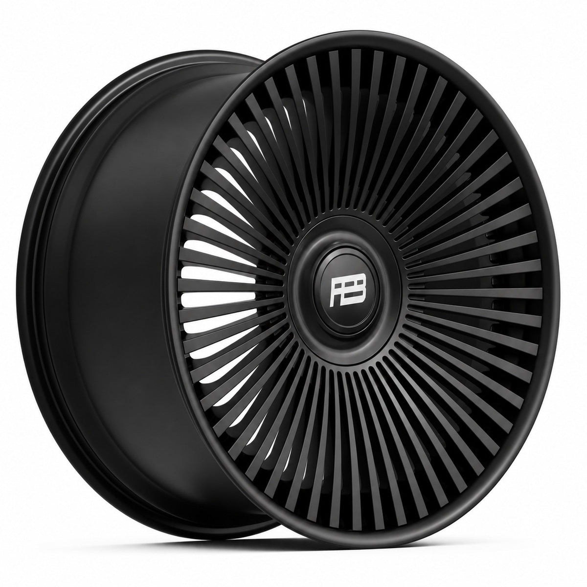 PB 601B forged wheel in satin black