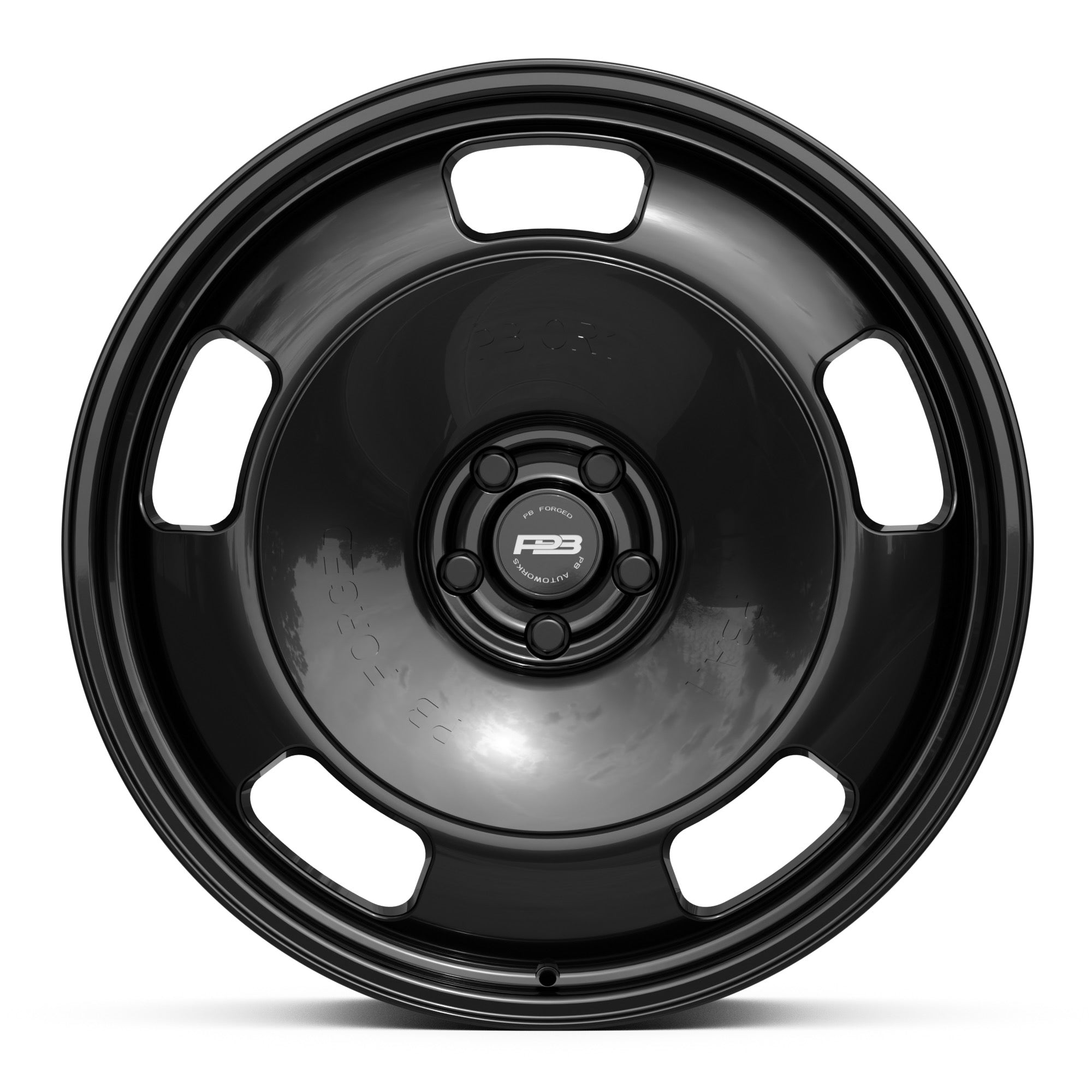 PB OR1 forged wheel, monoblock, fits Mercedes E 300, side profile
