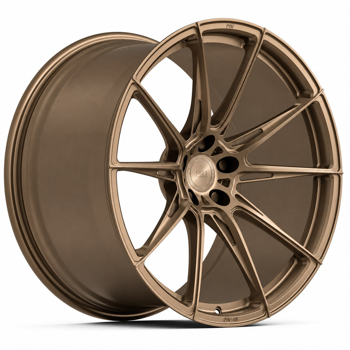 PBF-10 forged wheel in satin bronze