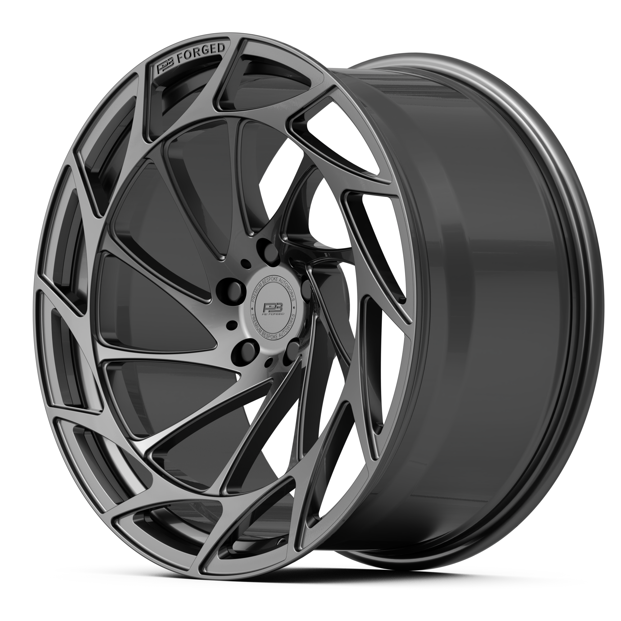 PBF-14 forged wheel, monoblock, side profile
