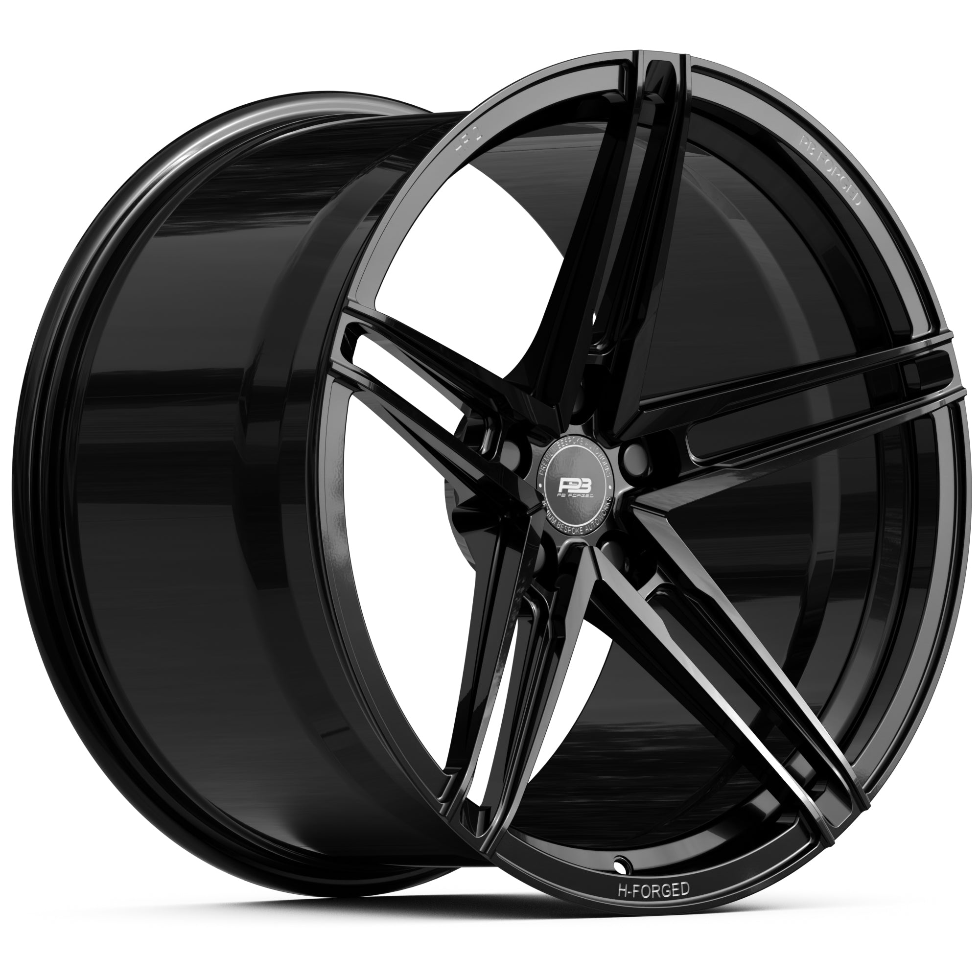 PBF-2 forged wheel, monoblock, 21", fits BMW M8, front profile