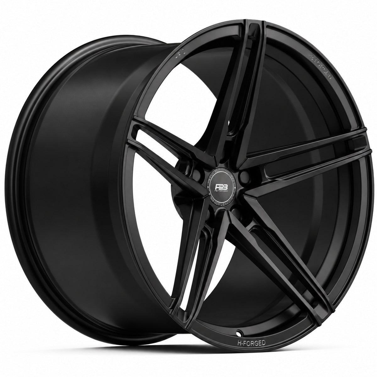 PBF-2 forged wheel in satin black