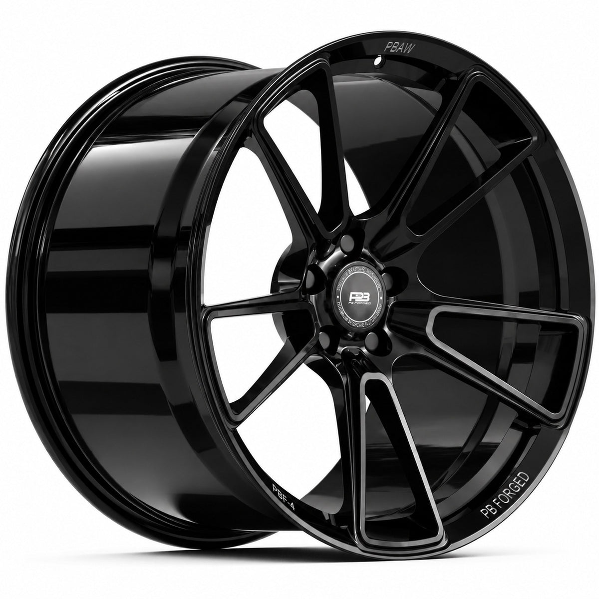PBF-4 forged wheel in gloss black