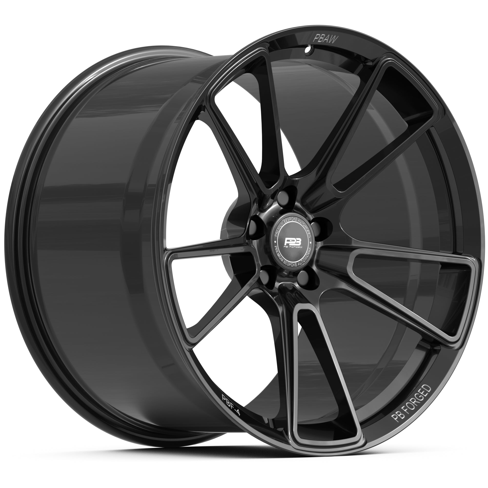 PBF-4 forged wheel, monoblock, 20", fits VW Transporter, front profile