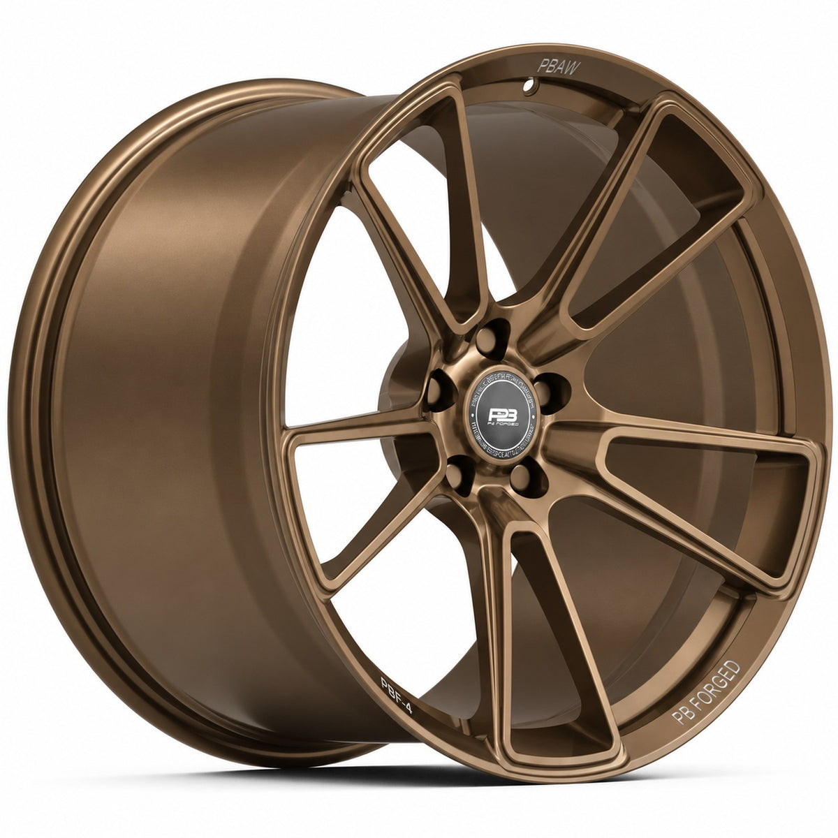 PBF-4 forged wheel in satin bronze