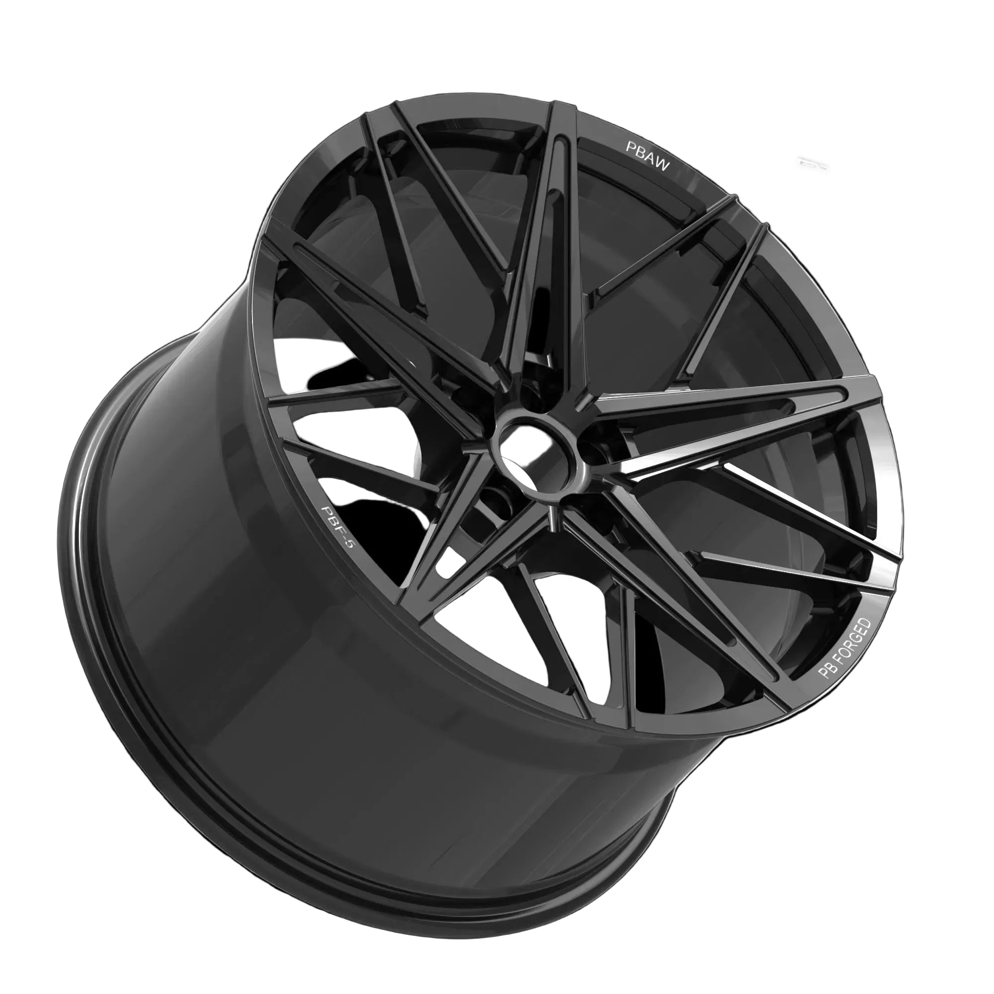 PBF-5 forged wheel, monoblock, 22", fits Lamborghini Urus, tilt profile