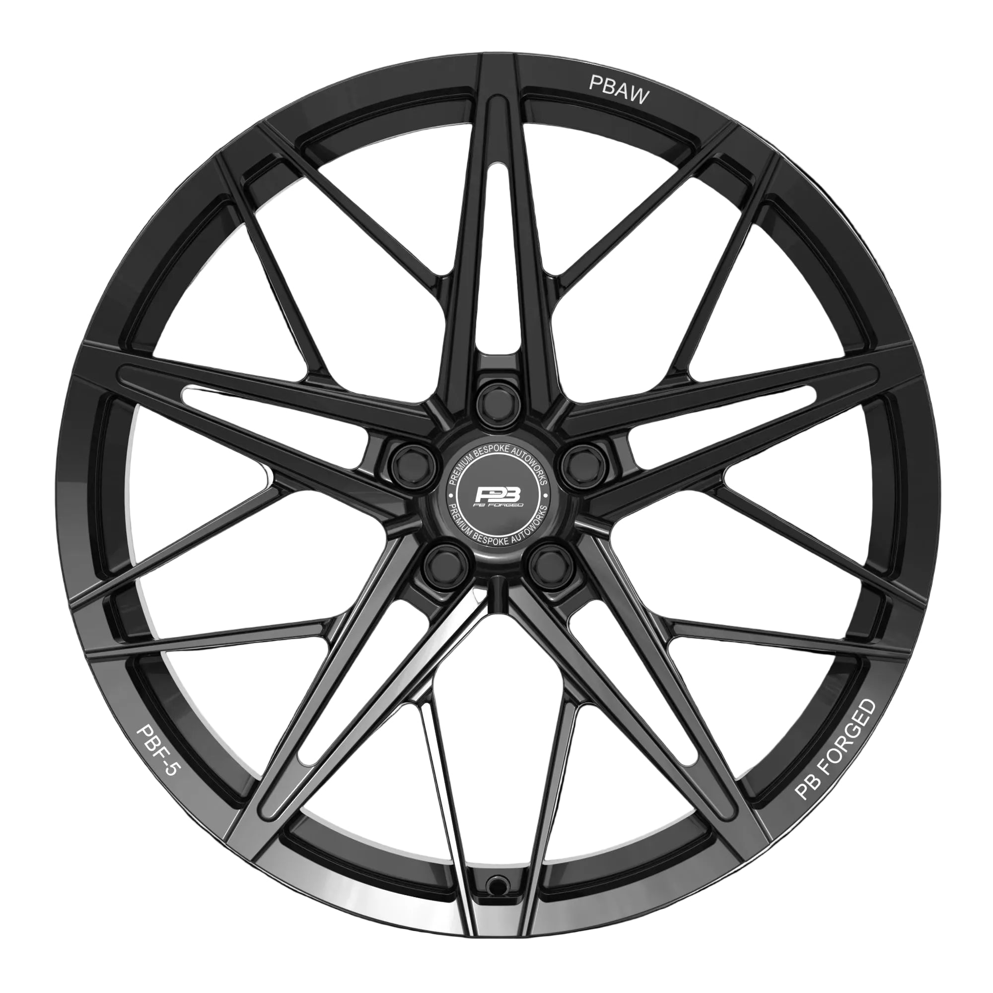 PBF-5 forged wheel, monoblock, 22", fits Lamborghini Urus, side profile