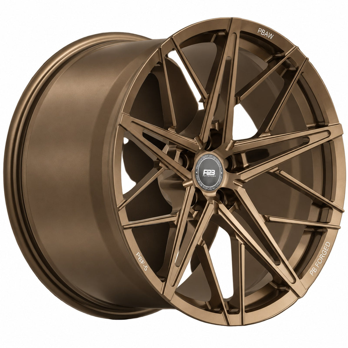 PBF-5 forged wheel in satin bronze