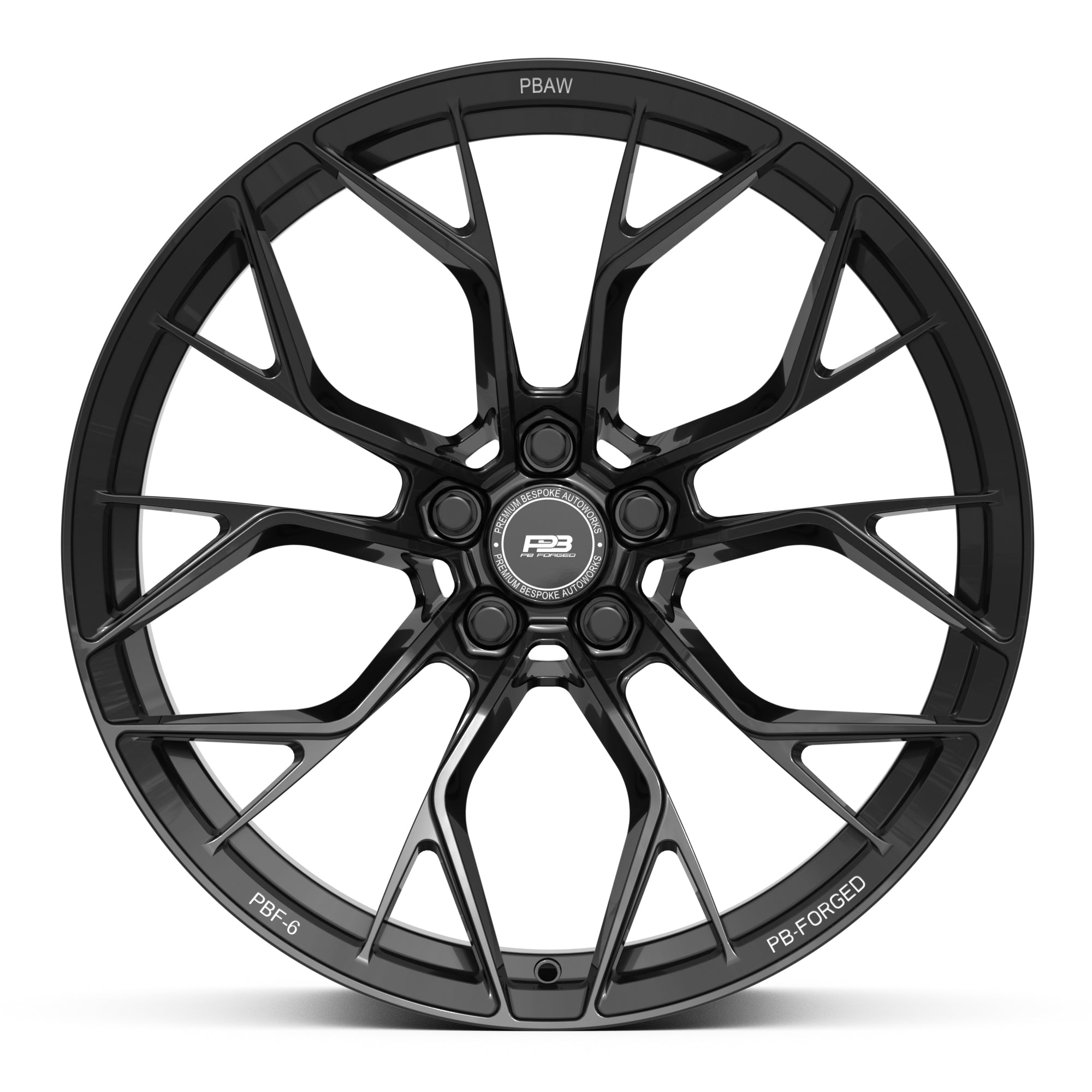 PBF-6 forged wheel, monoblock, side profile