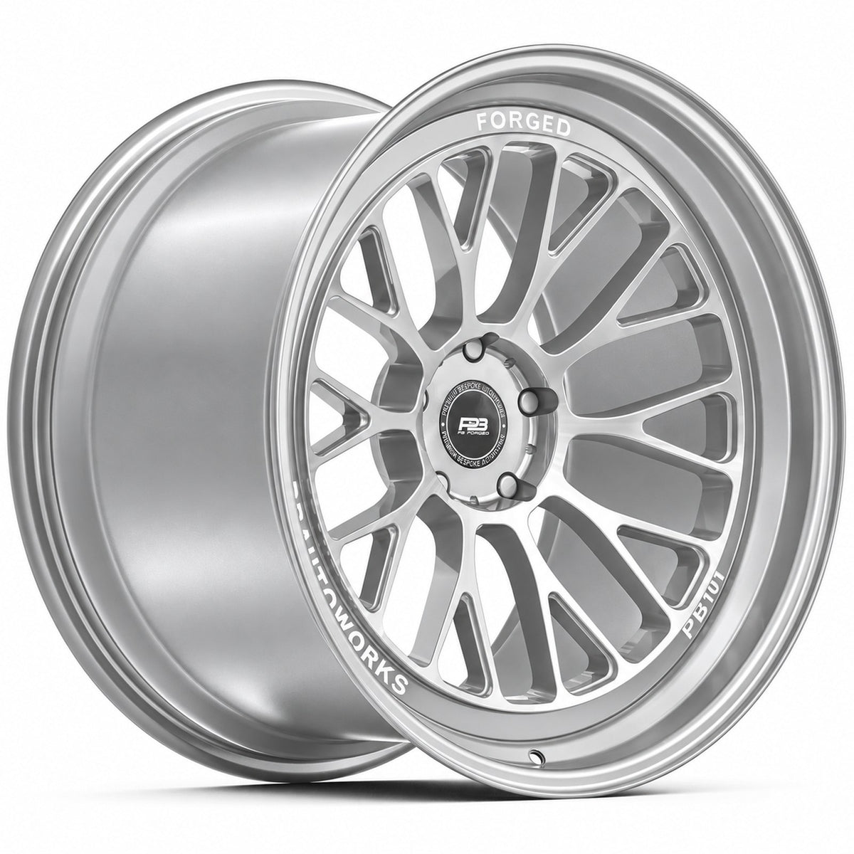 PB 101 forged wheel in silver