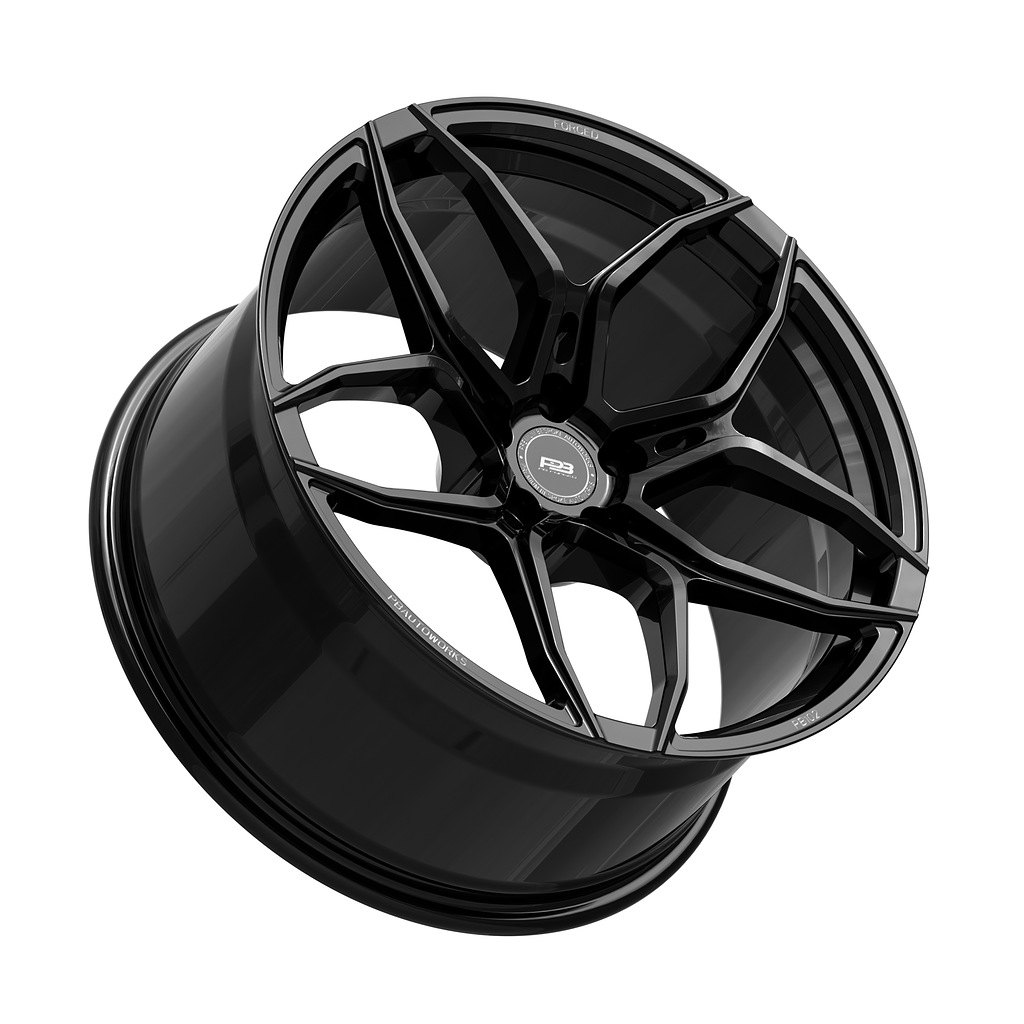 PB 102 forged wheel, monoblock, fits BMW M8, tilt profile