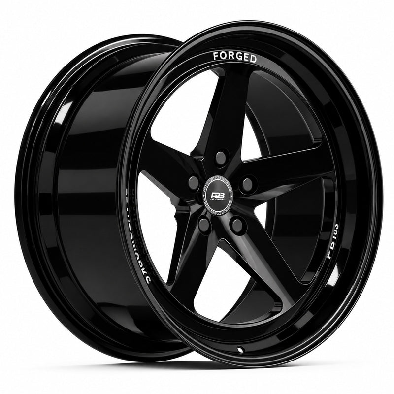 PB 103 forged wheel in gloss black