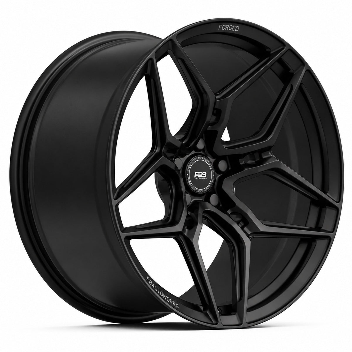 PB 104 forged wheel in satin black