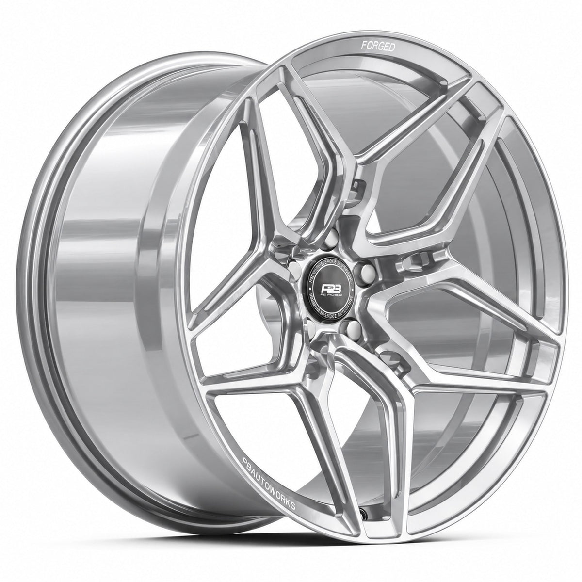 PB 104 forged wheel in silver