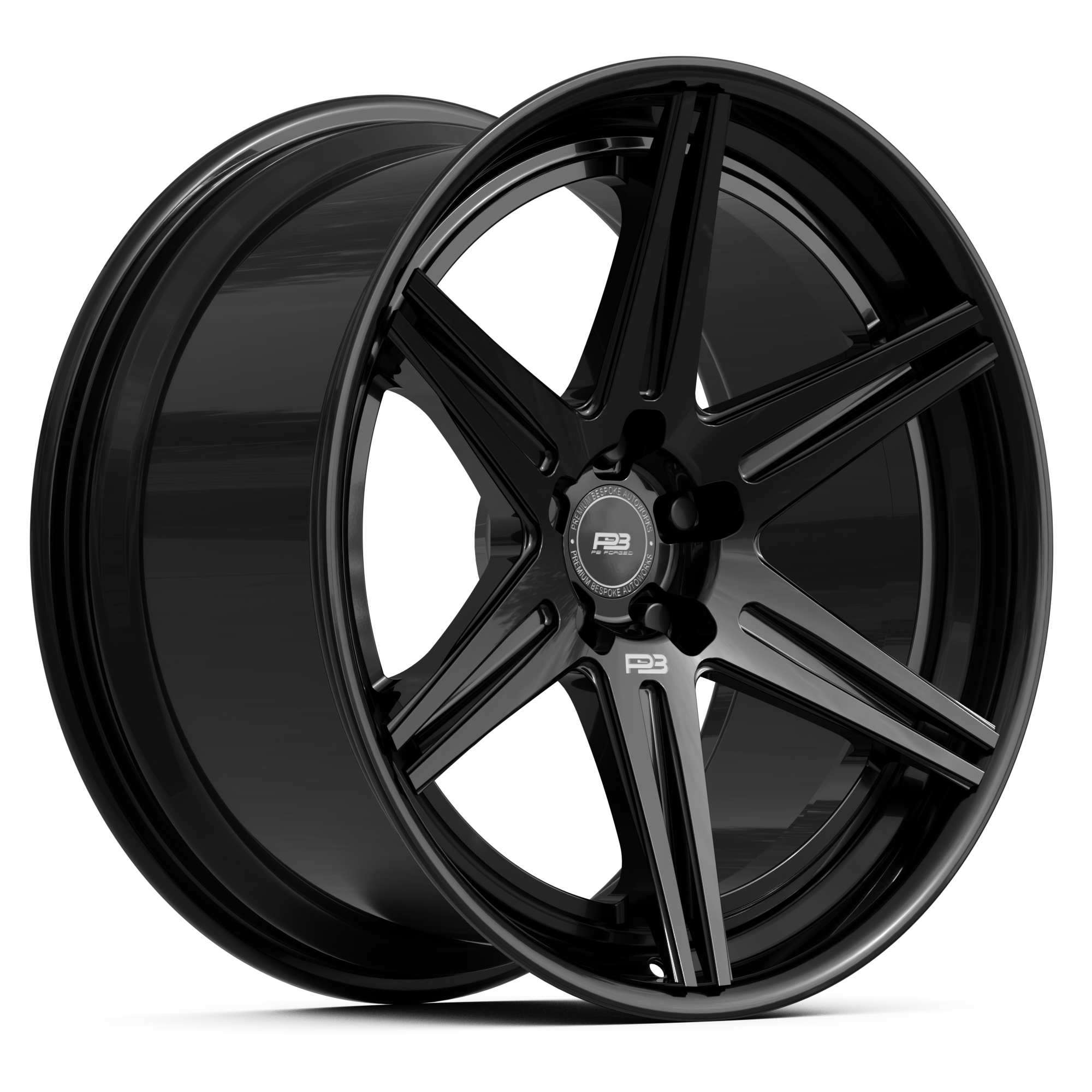 PB 105 forged wheel, 2-piece, front profile
