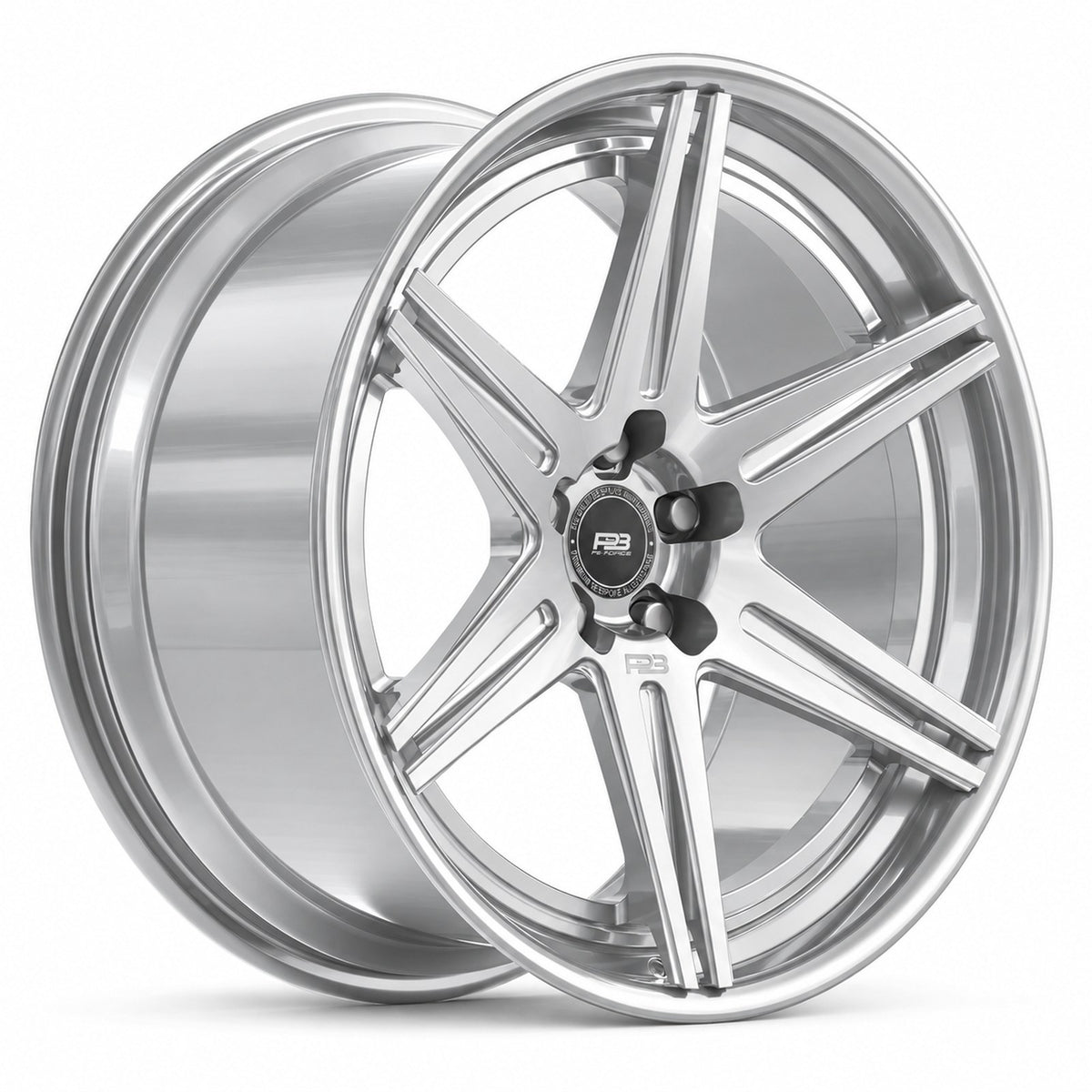 PB 105 forged wheel in silver