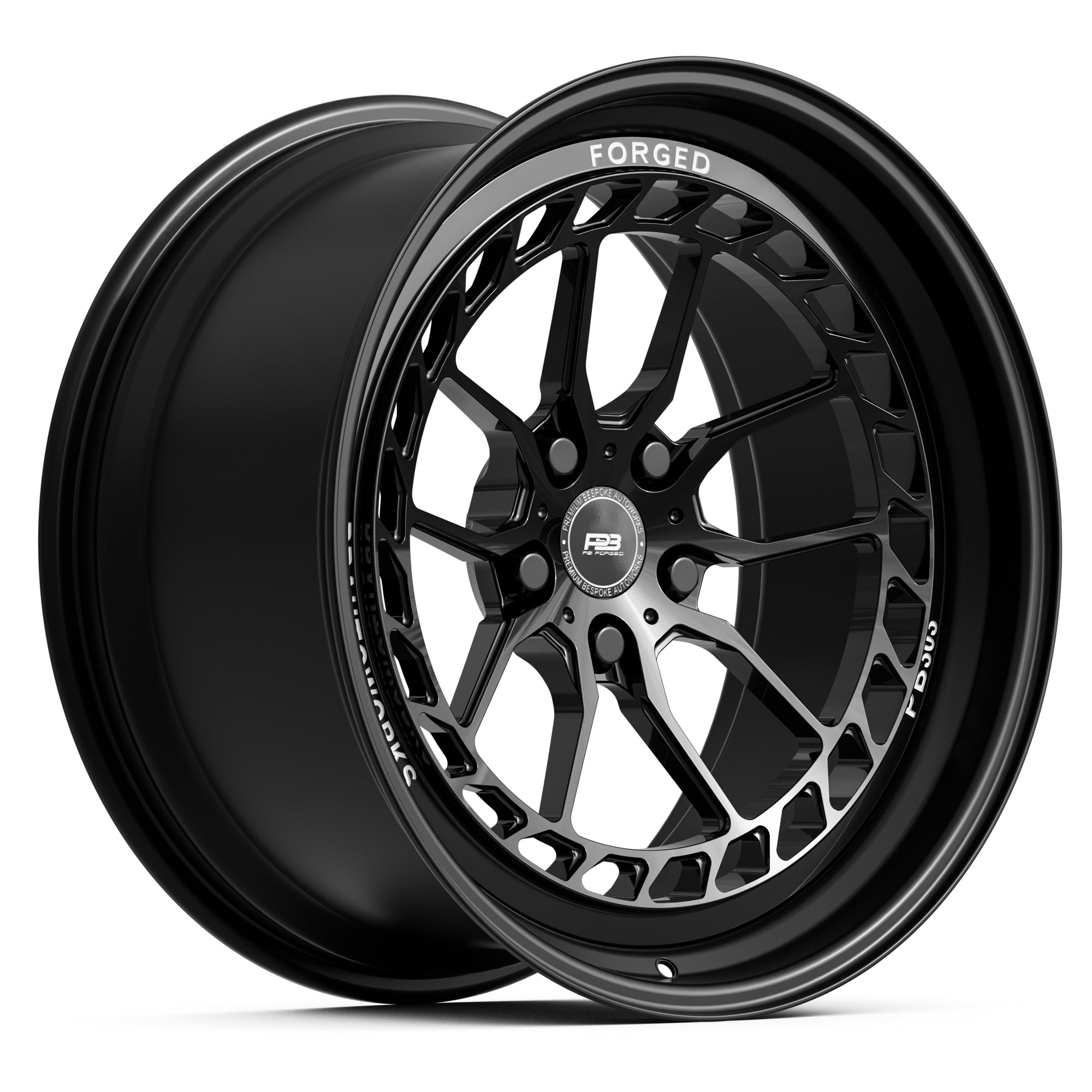 PB 303 forged wheel, 2-piece, front profile