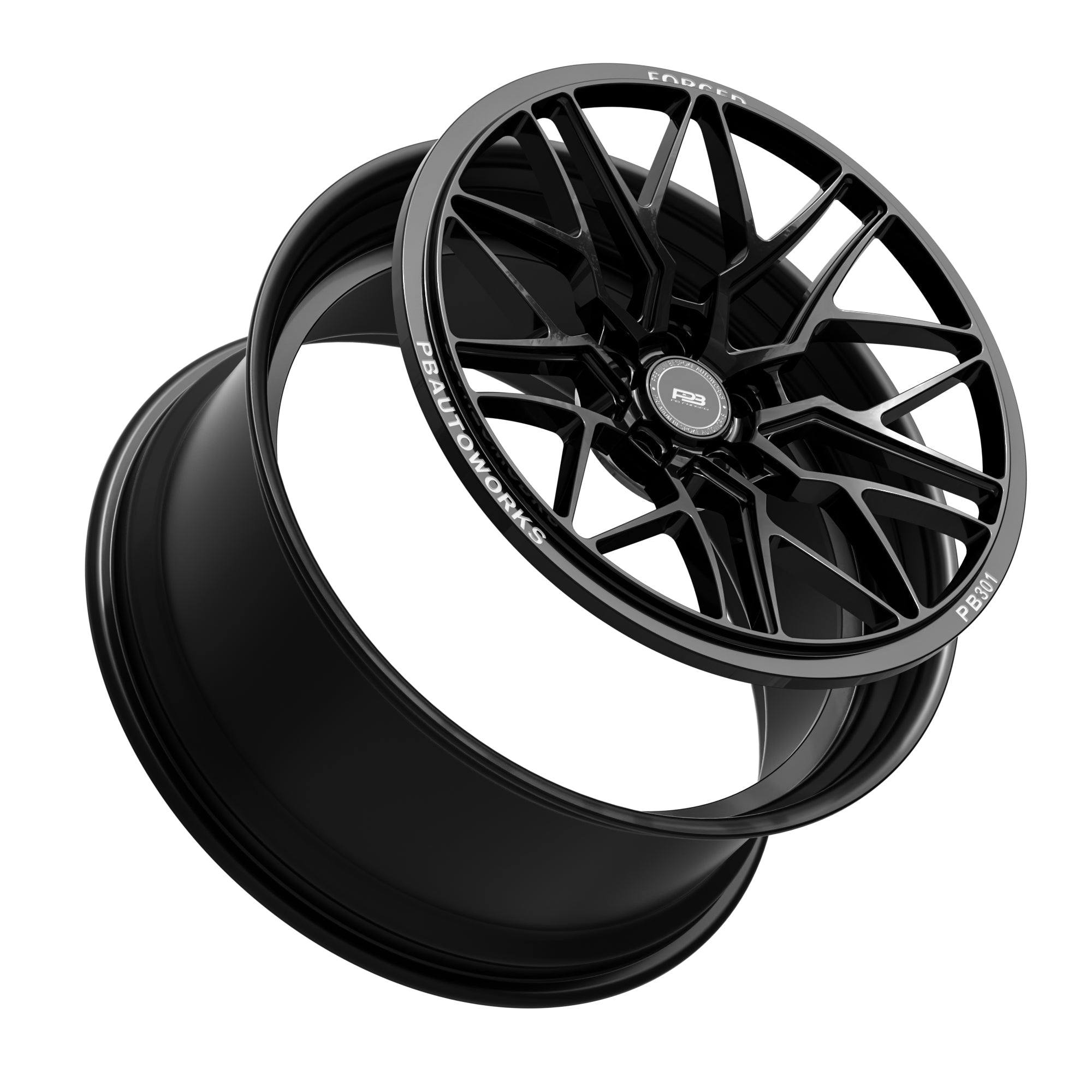 PB 301A forged wheel, 2-piece, fits Mercedes-AMG G63 (Onyx G7 conversion), tilt profile