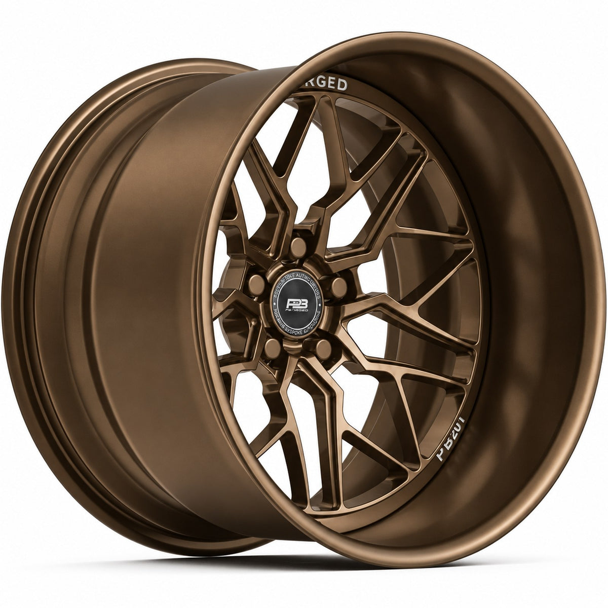 PB 301B forged wheel in satin bronze