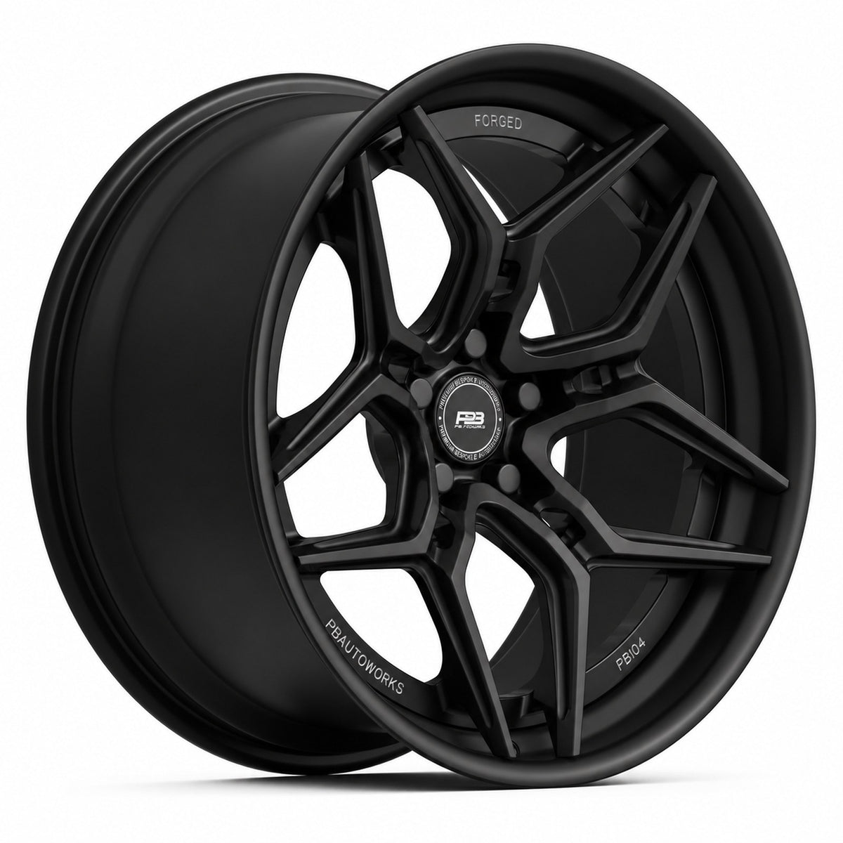 PB 401 forged wheel in satin black