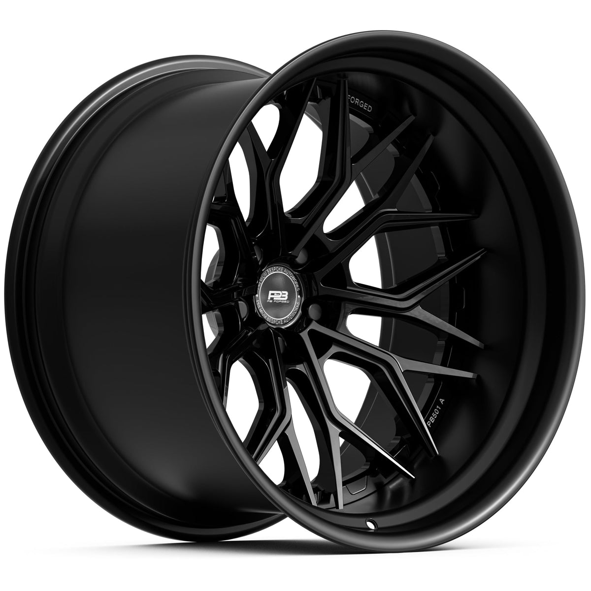 PB 501A forged wheel, 2-piece, front profile