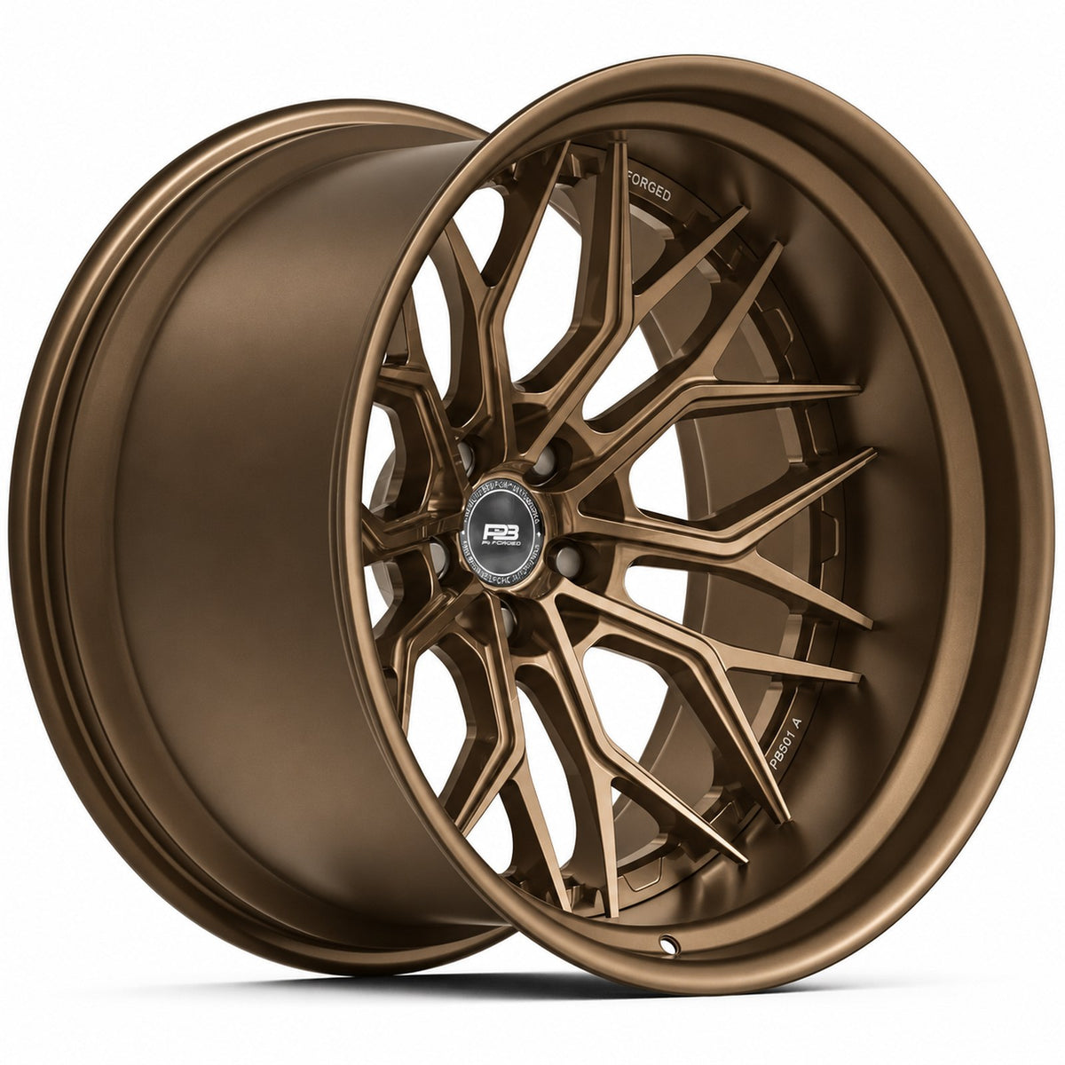 PB 501A forged wheel in satin bronze