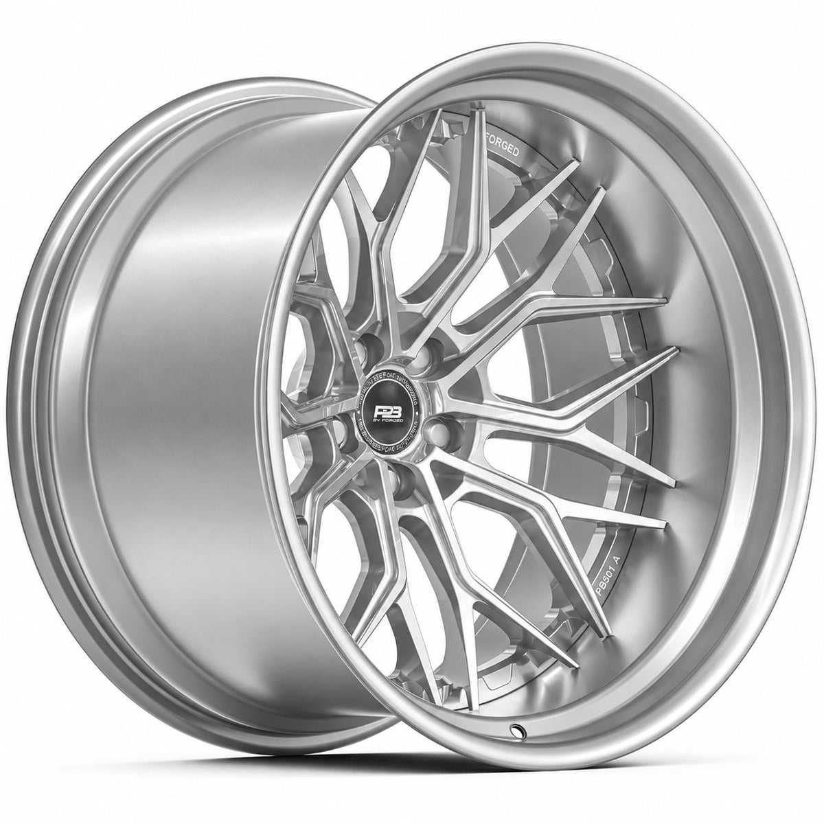 PB 501A forged wheel in silver