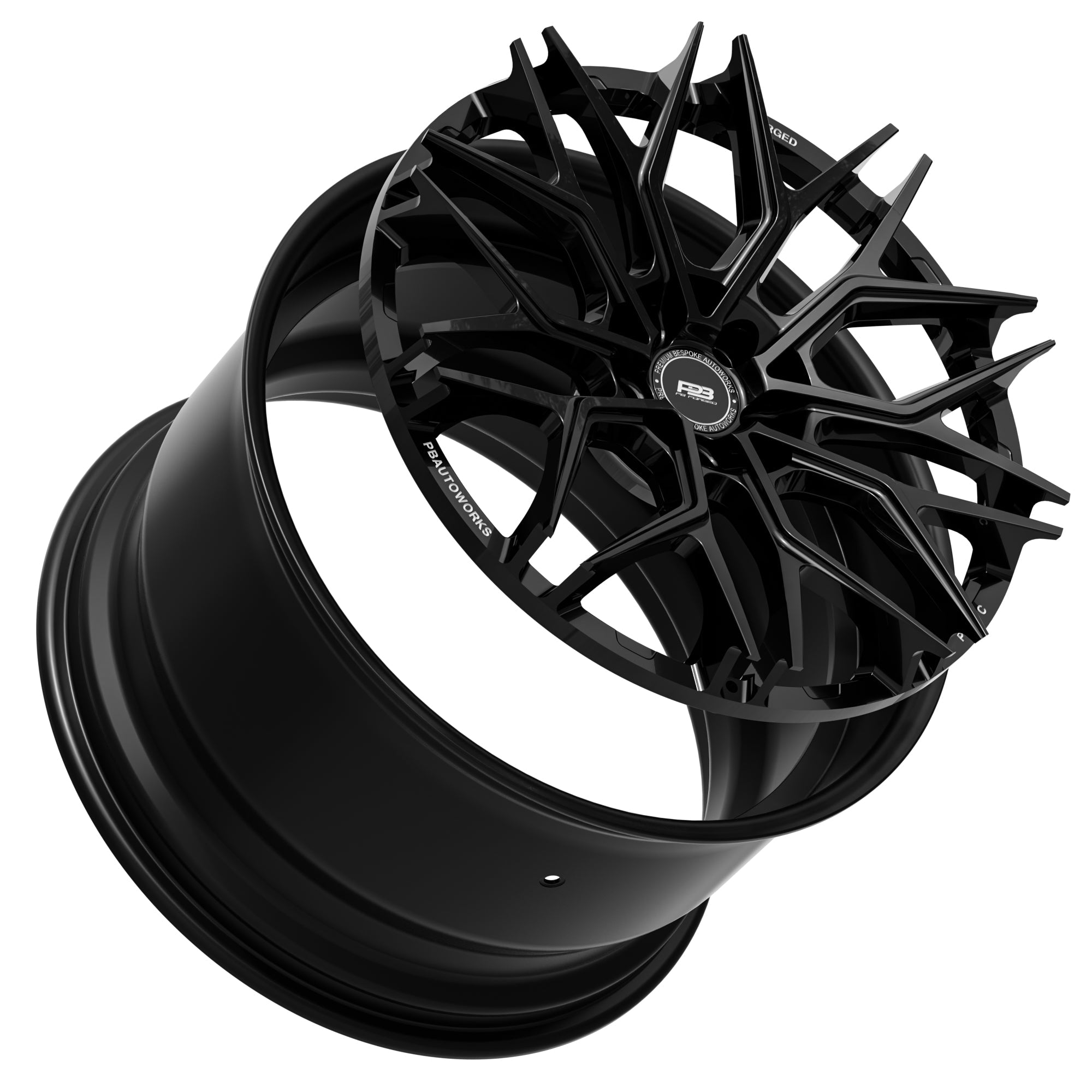 PB 501C forged wheel, 2-piece, 23", fits Mercedes-AMG G63, tilt profile