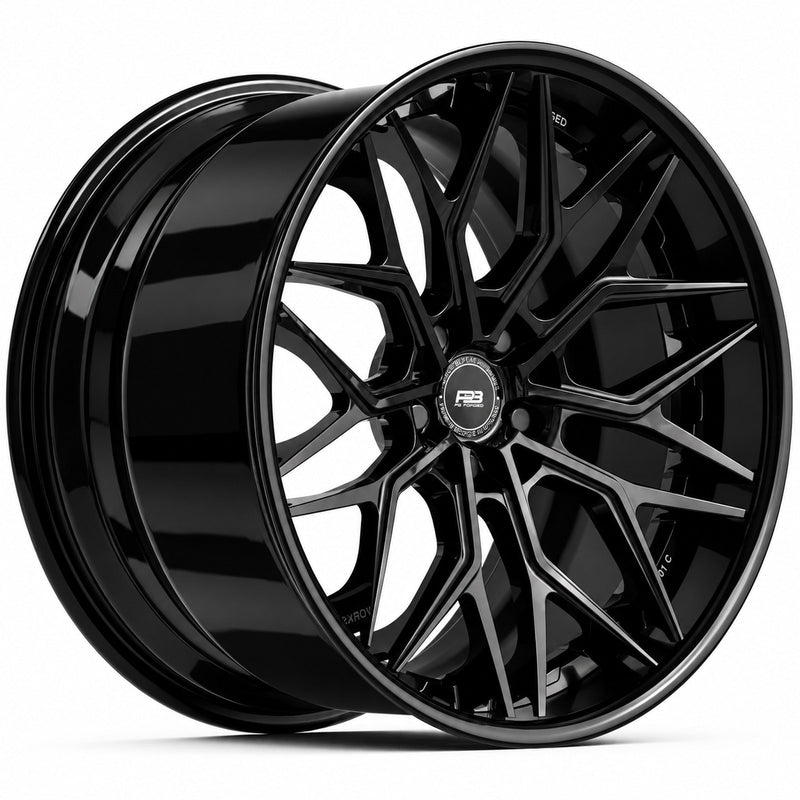 PB 501C forged wheel in gloss black