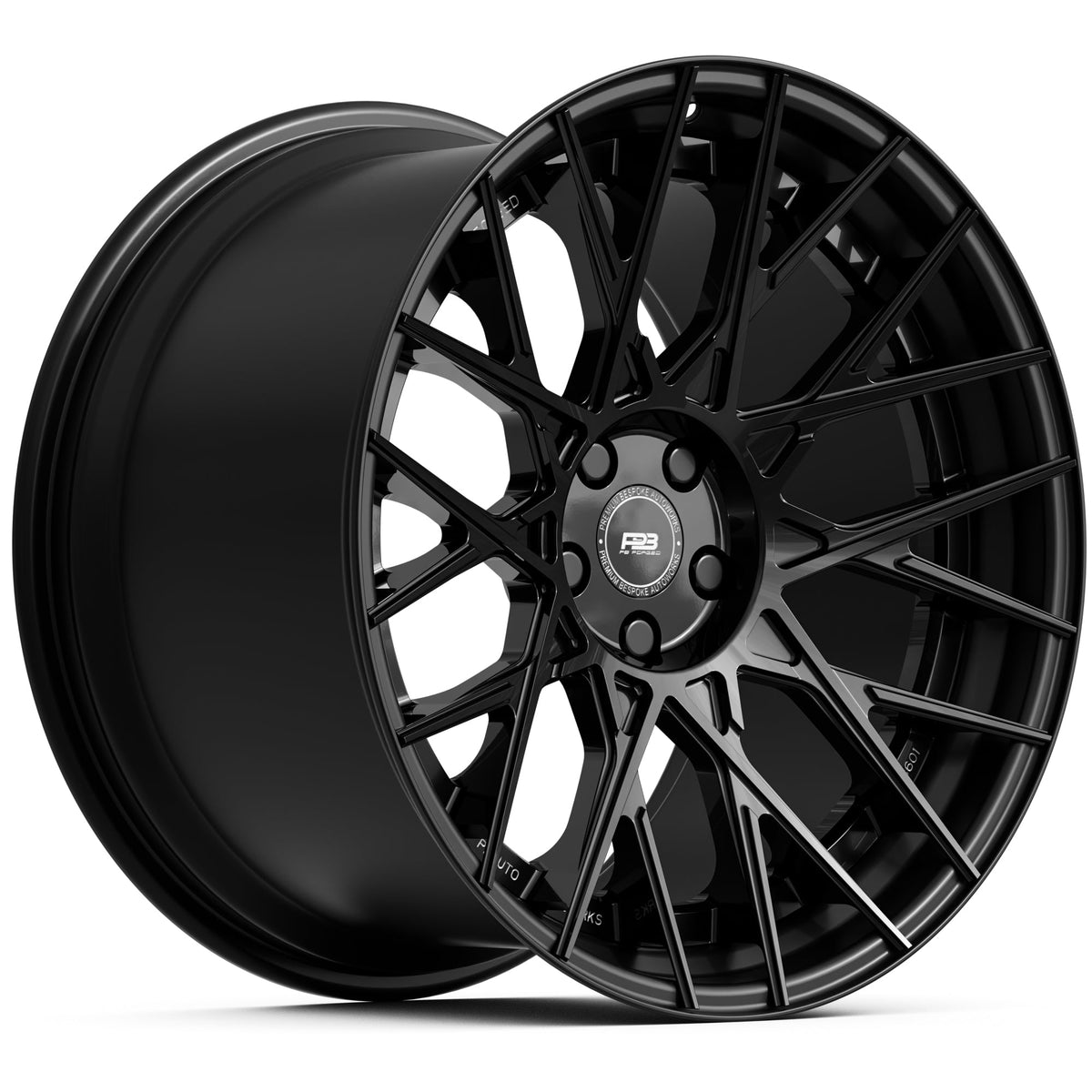 PB 601A forged wheel, 2-piece, front profile
