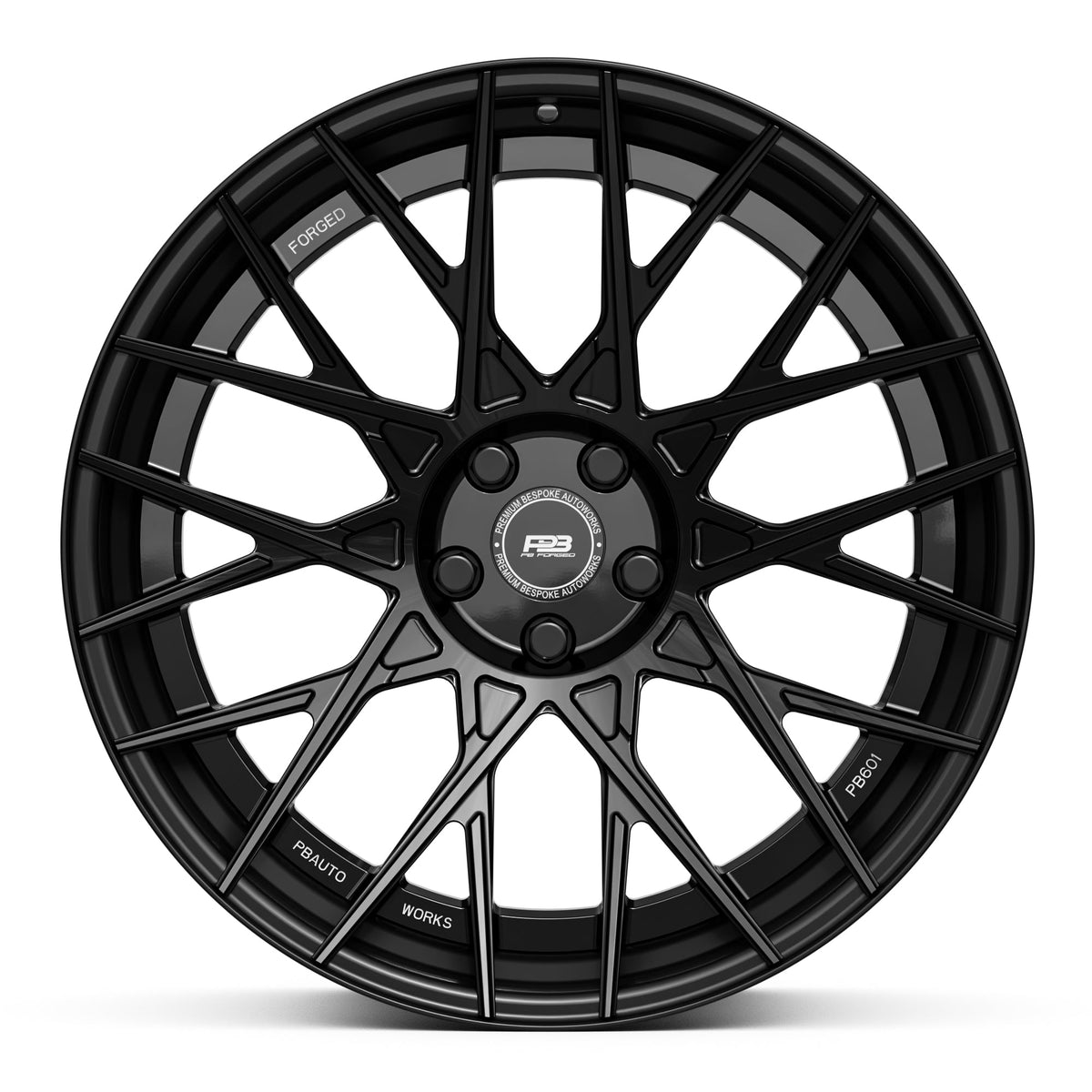 PB 601A forged wheel, 2-piece, side profile