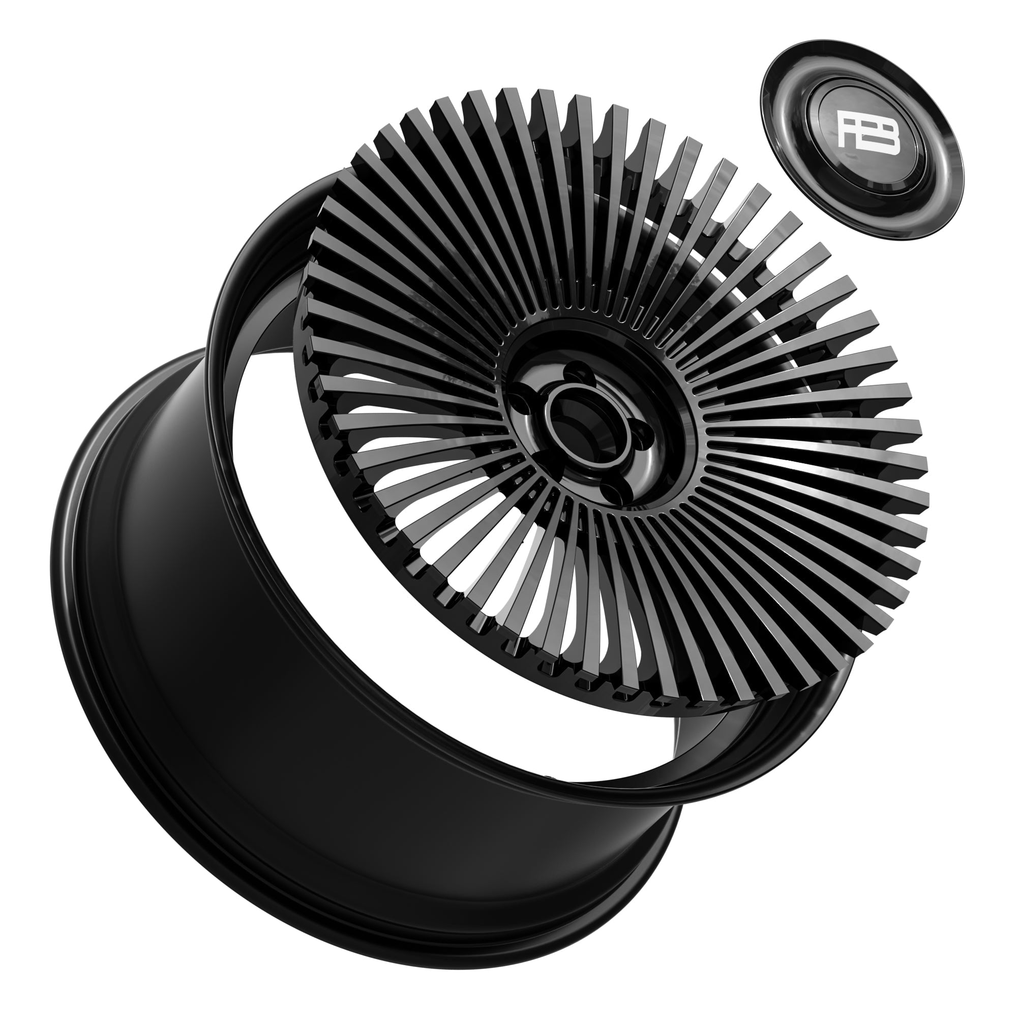 PB 601B forged wheel, 2-piece, tilt profile
