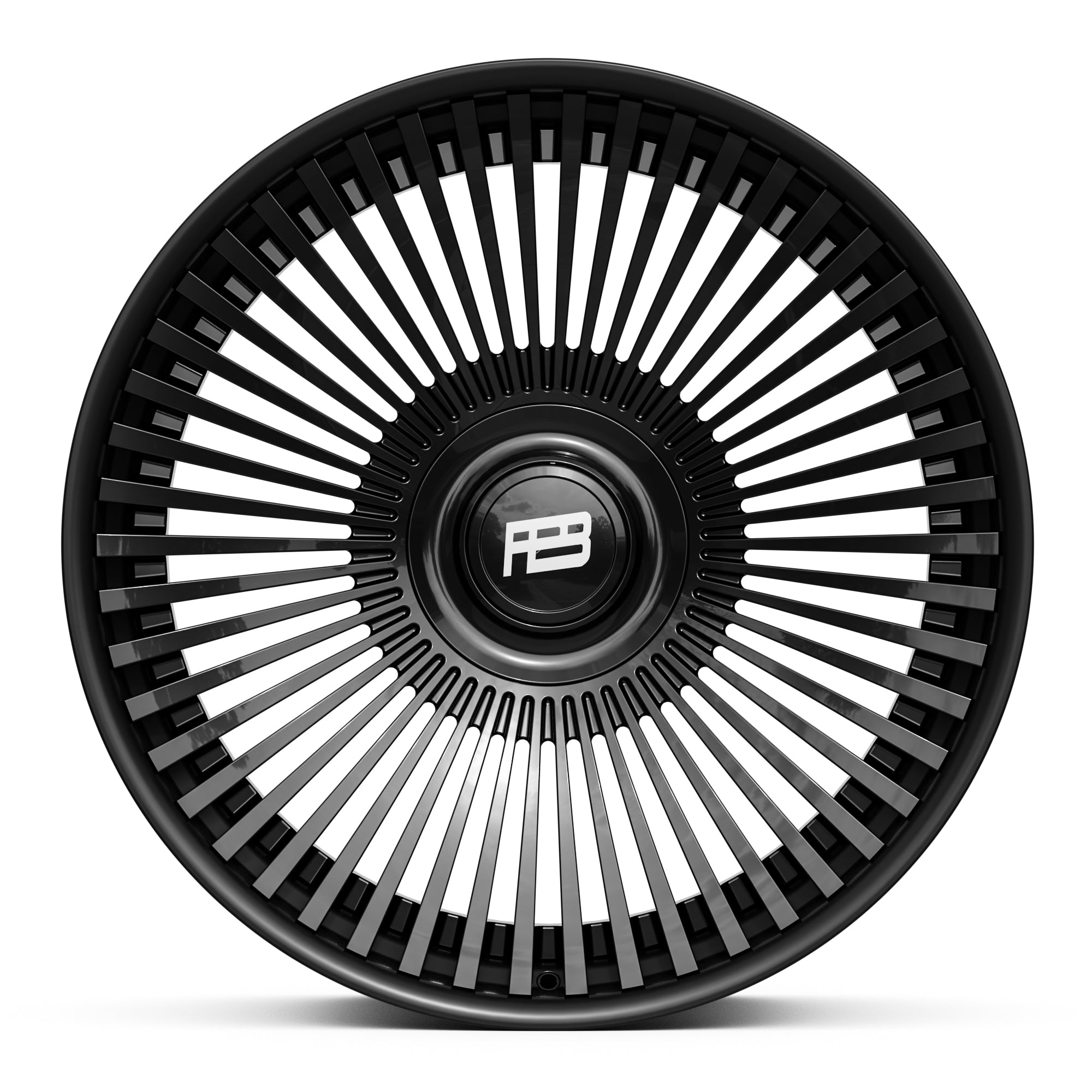 PB 601B forged wheel, 2-piece, side profile