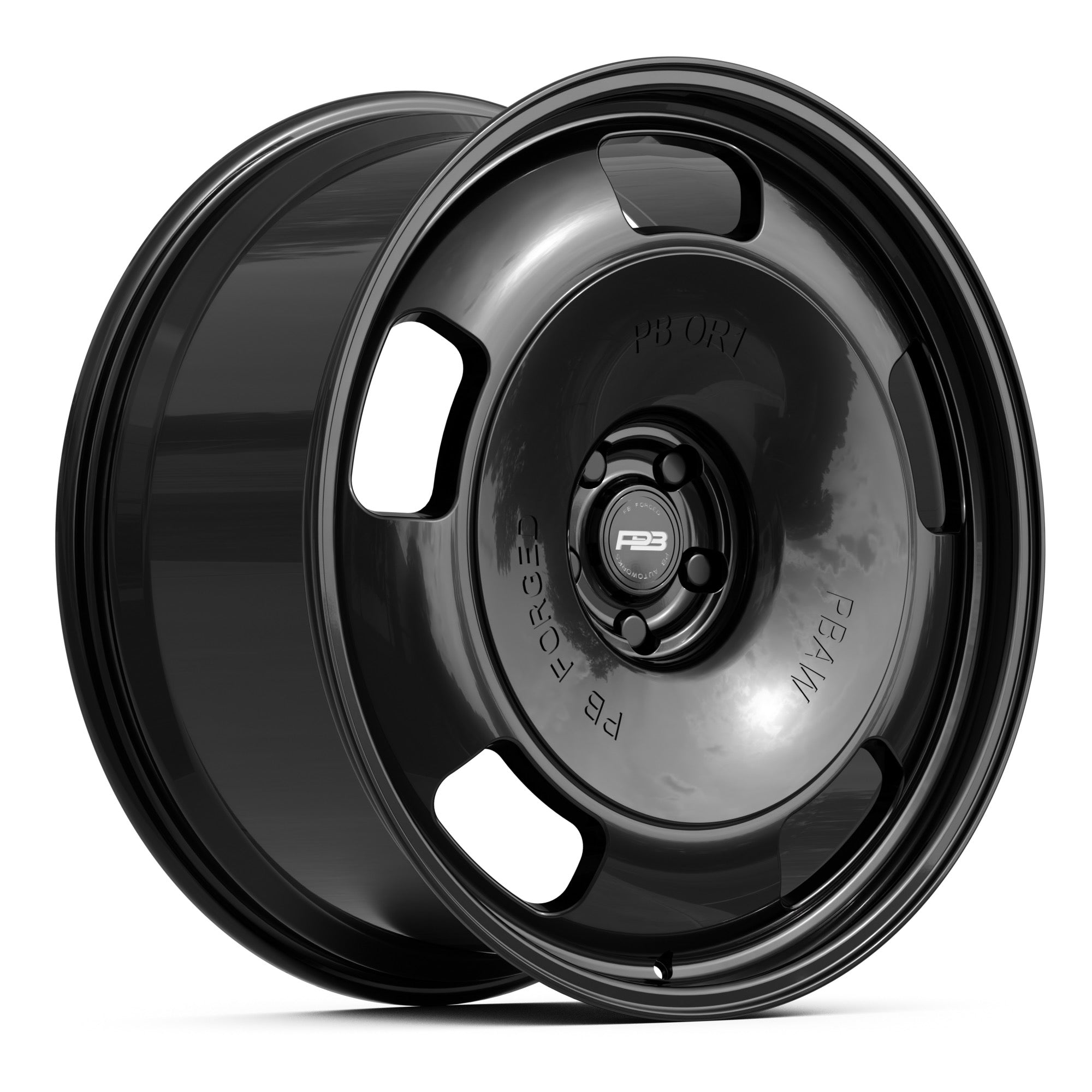 PB OR1 forged wheel, monoblock, fits Mercedes E 300, front profile