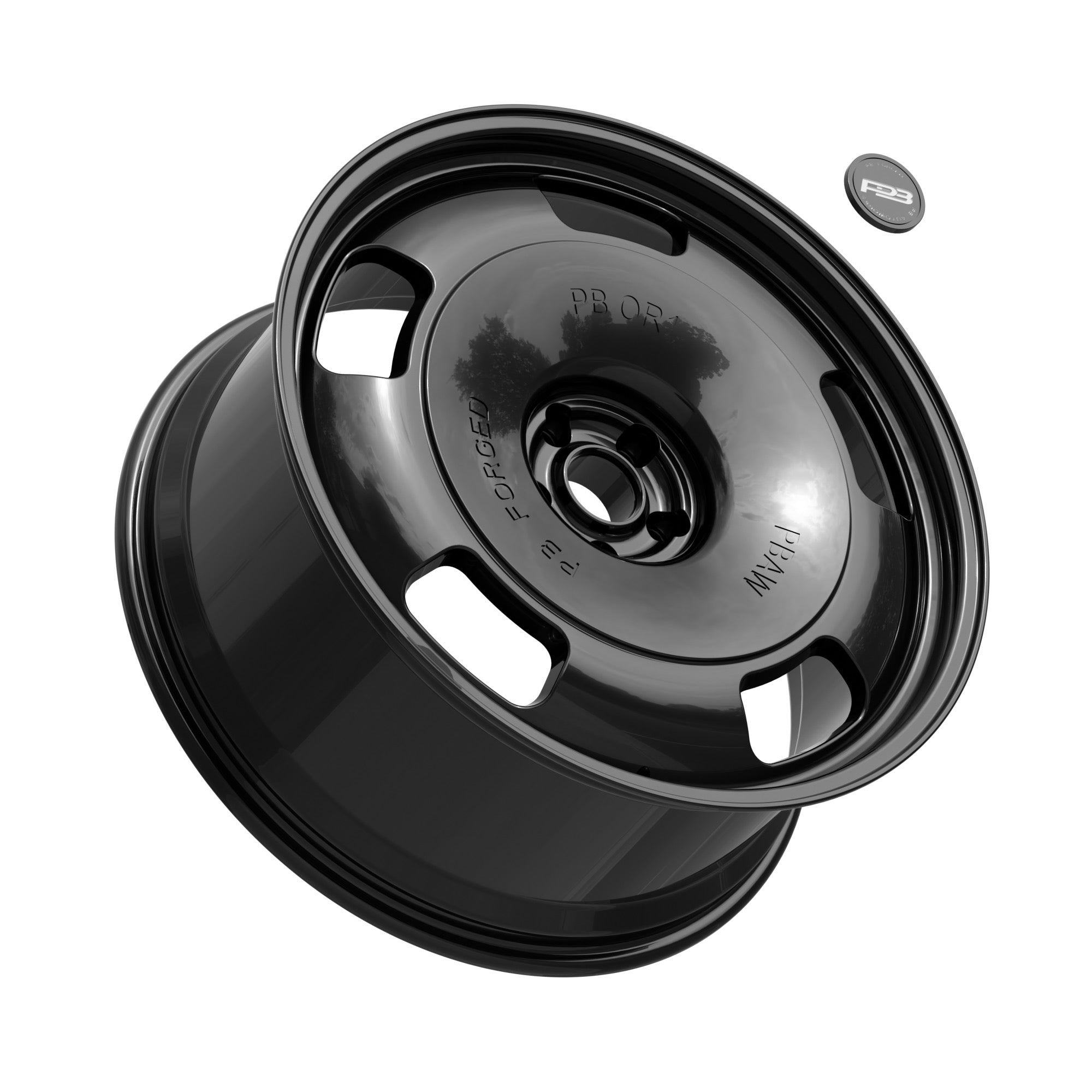 PB OR1 forged wheel, monoblock, fits Mercedes E 300, tilt profile