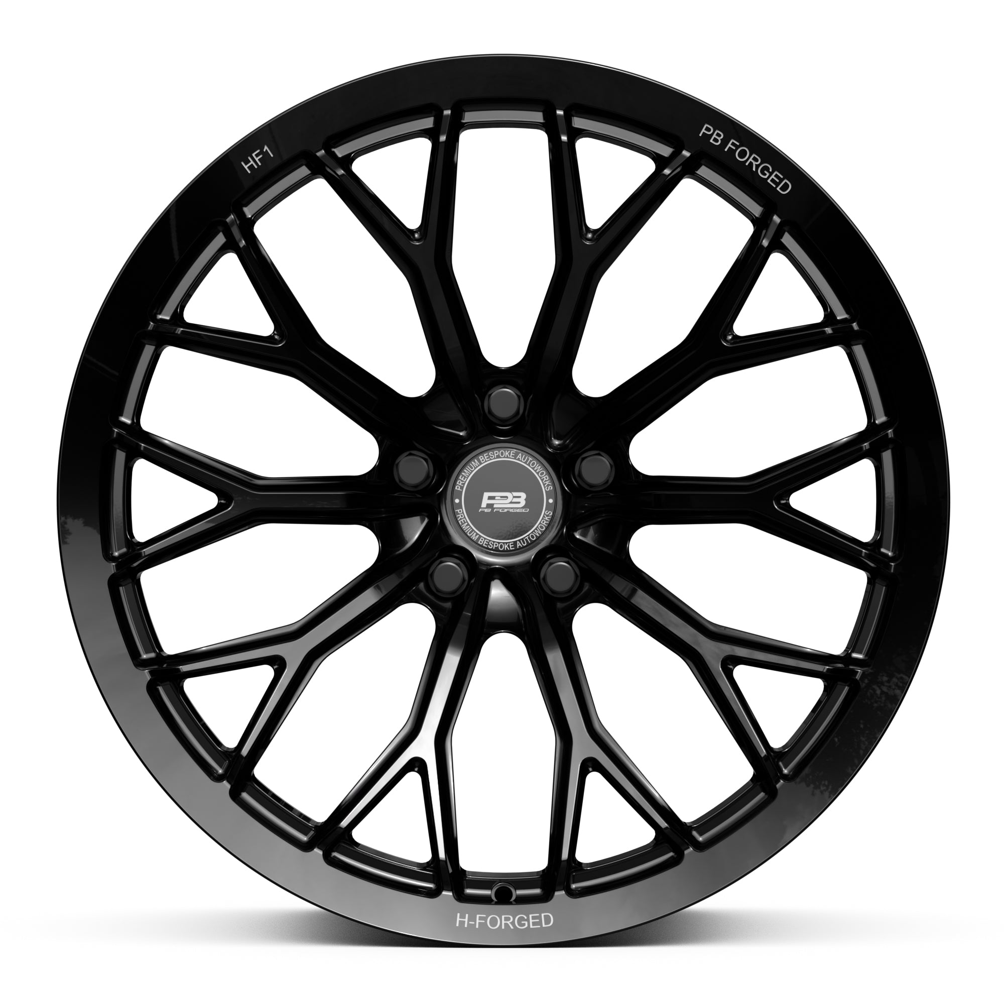 PBF-1 forged wheel, monoblock, side profile