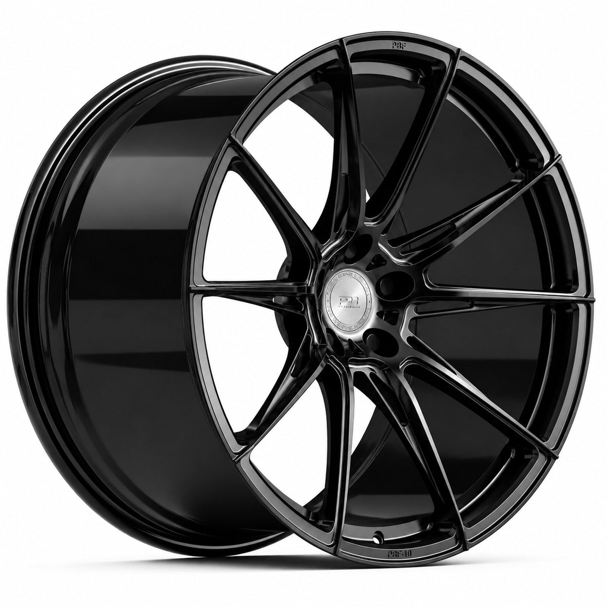 PBF-10 forged wheel in gloss black